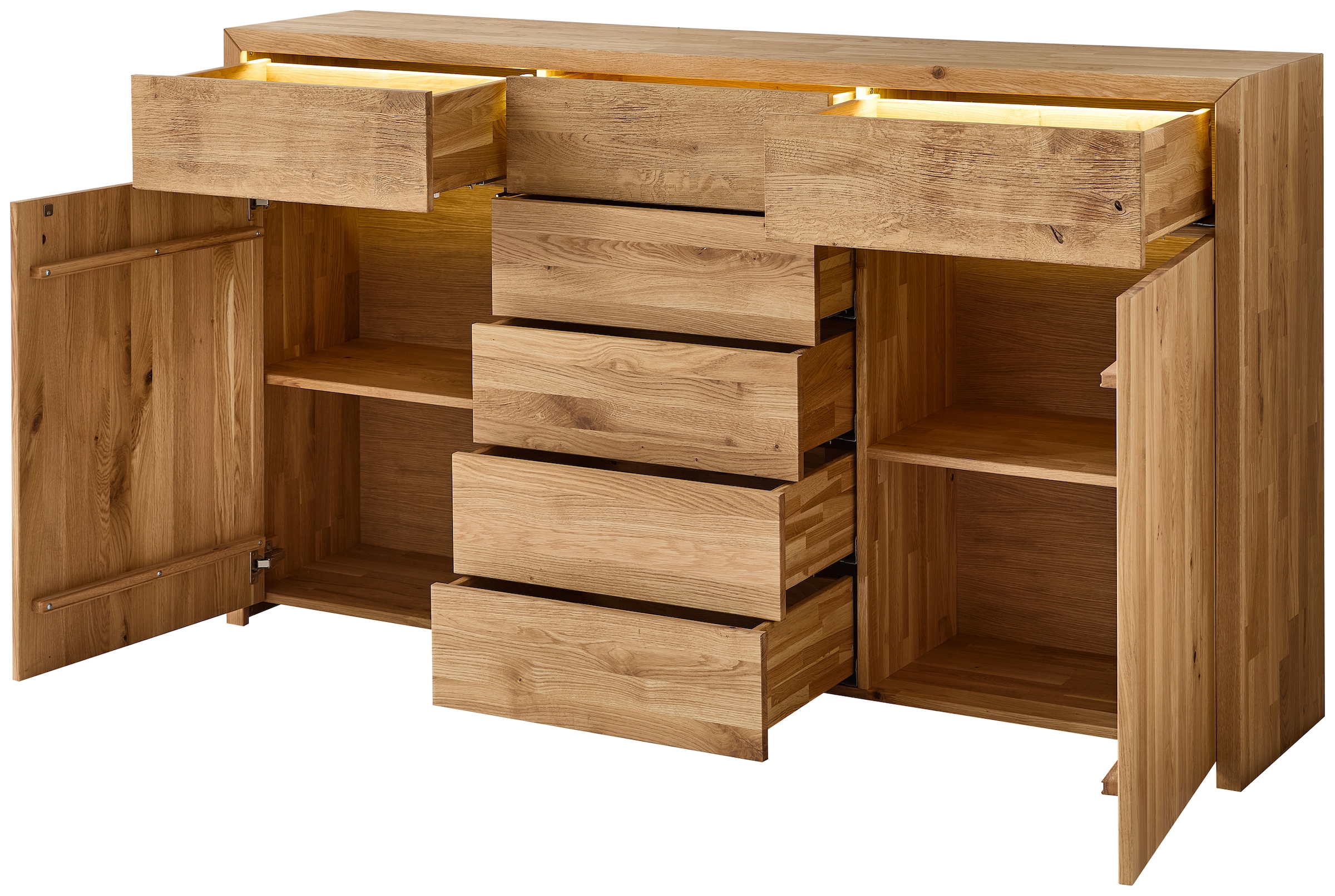 Home affaire Kombikommode »Ambroise« Breite 188cm, inkl. LED-Beleuchtung