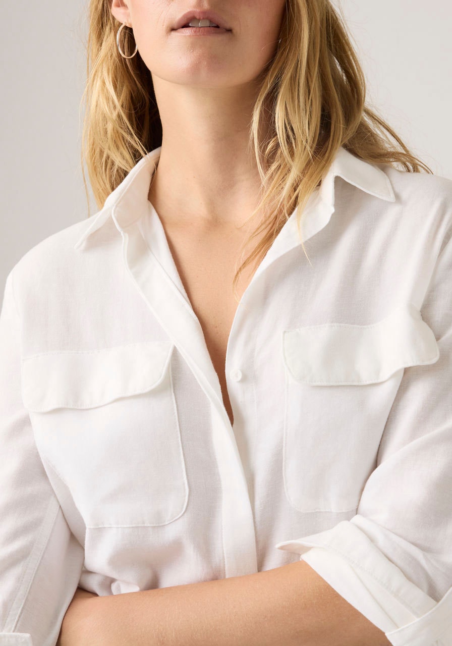 Levi's® Blouse chemise Krempelärmel mit Riegel