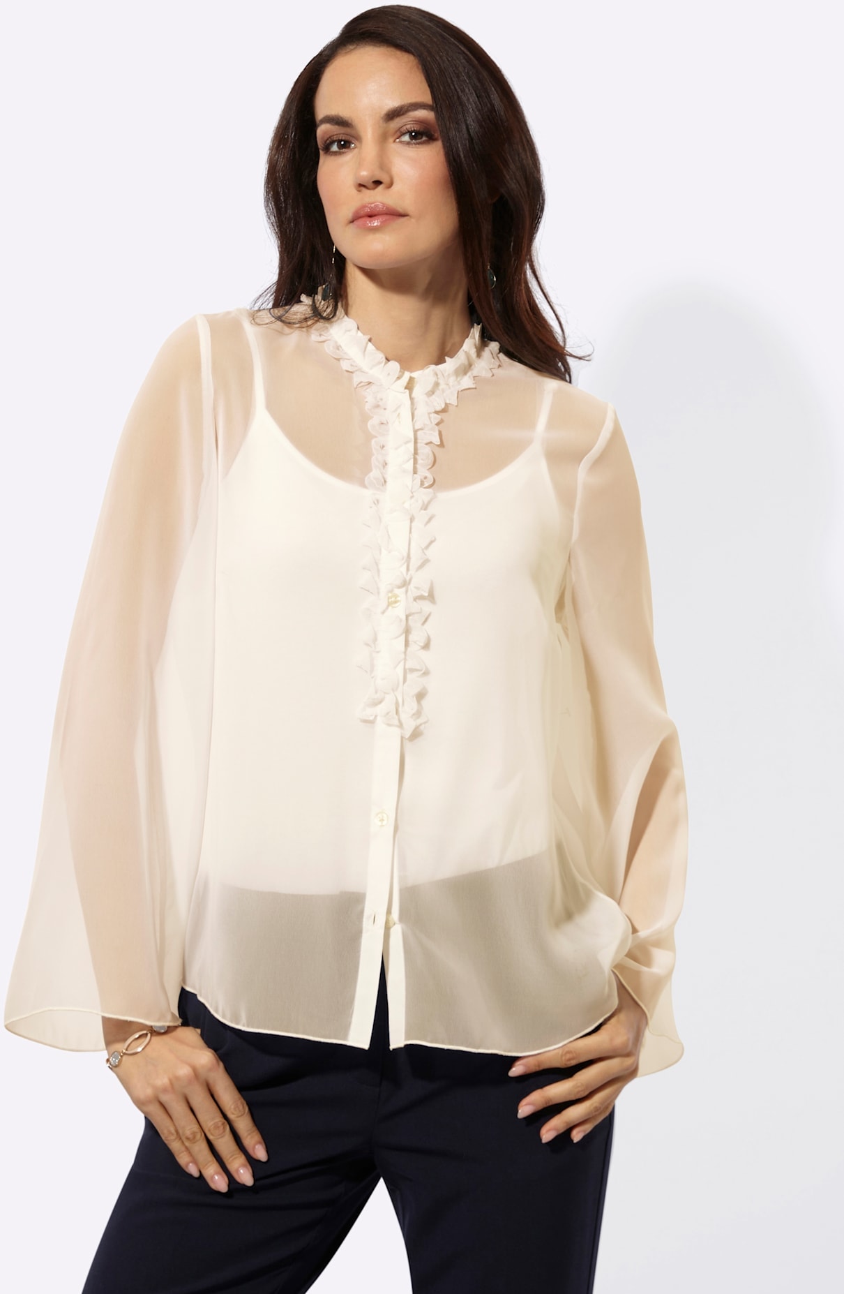 creation L Chemisier en georgette