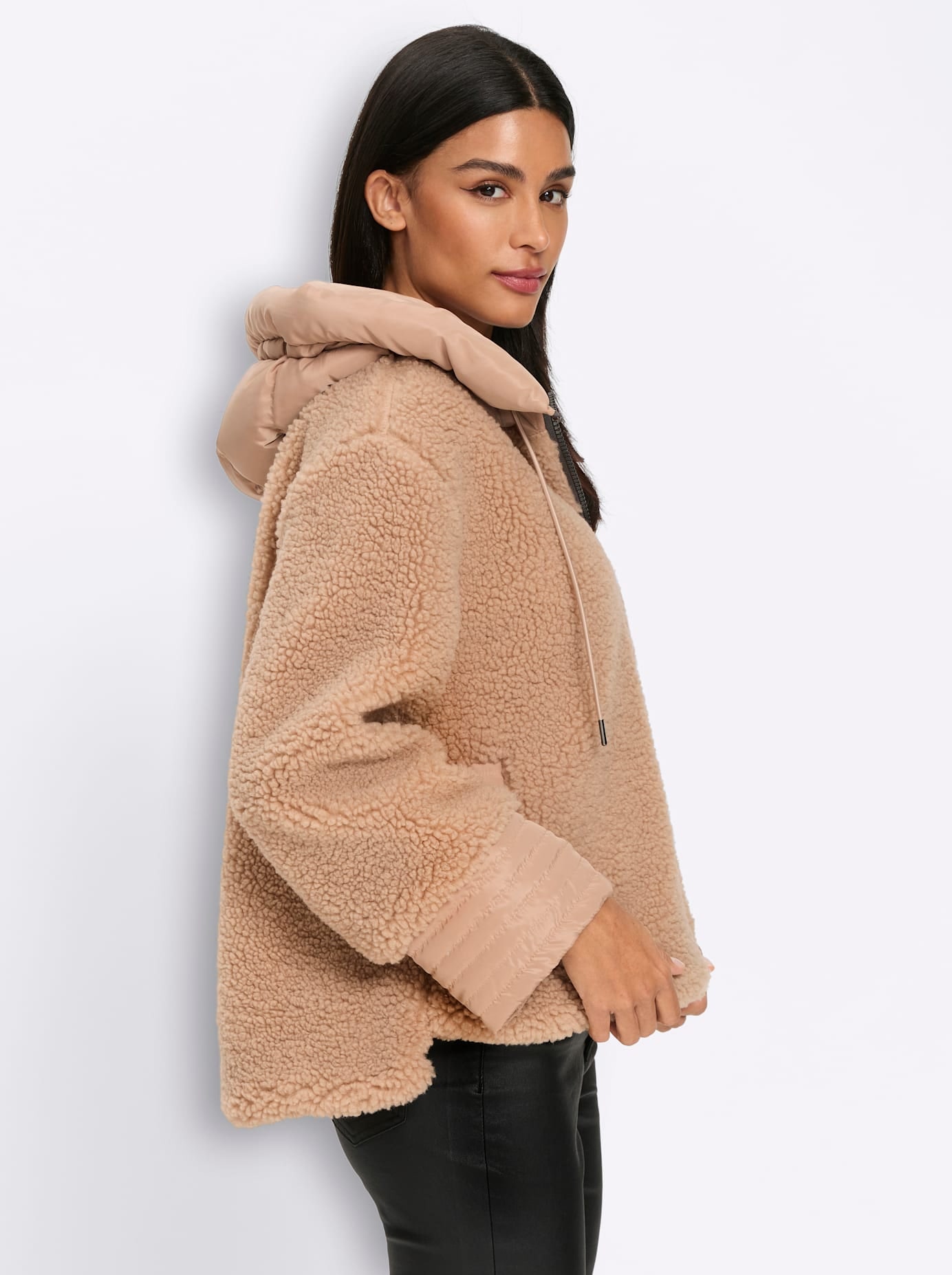 heine Veste longue mit Kapuze