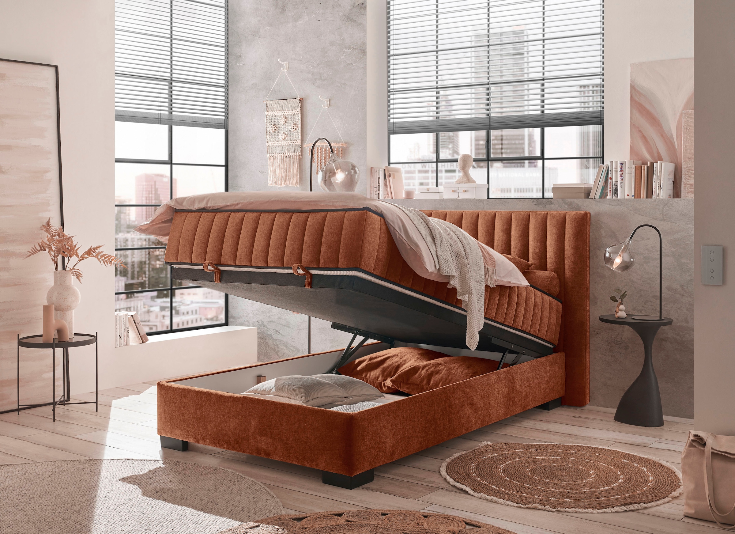 ED EXCITING DESIGN Lit de boxe »Nagol« mit Bettkasten, mit Wendematratze, erhältlich in verschiedenen Breiten