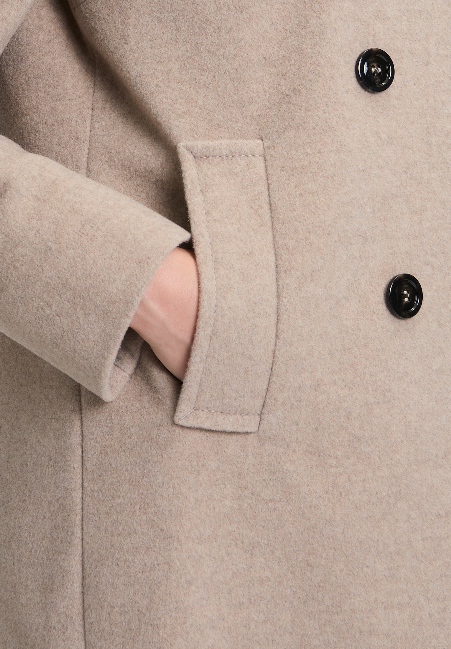 Gil Bret Wollmantel mit Kapuze