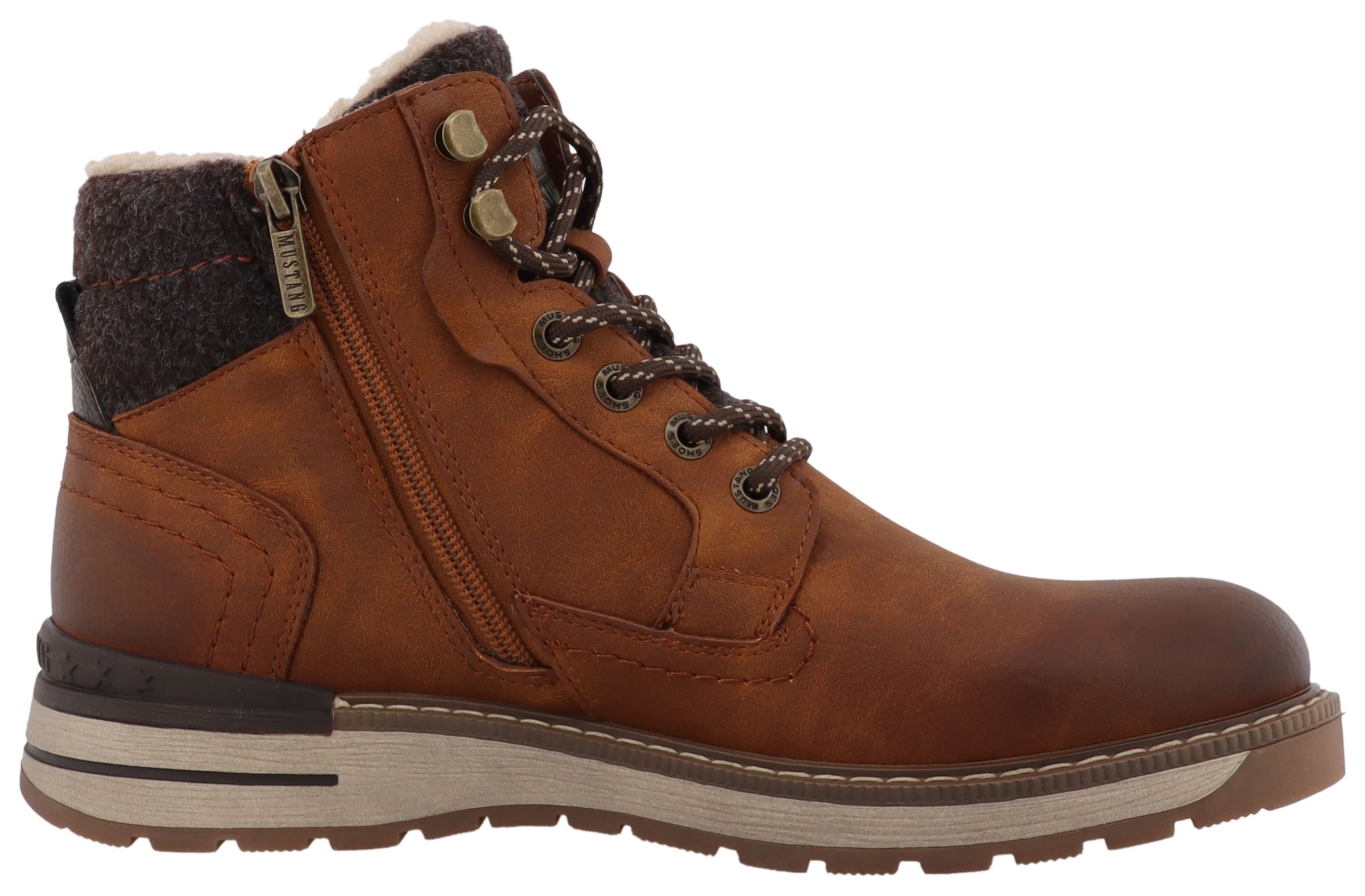 Mustang Shoes Bottes d'hiver »Maril«  worker boots, bottines à lacets avec équipement TEX