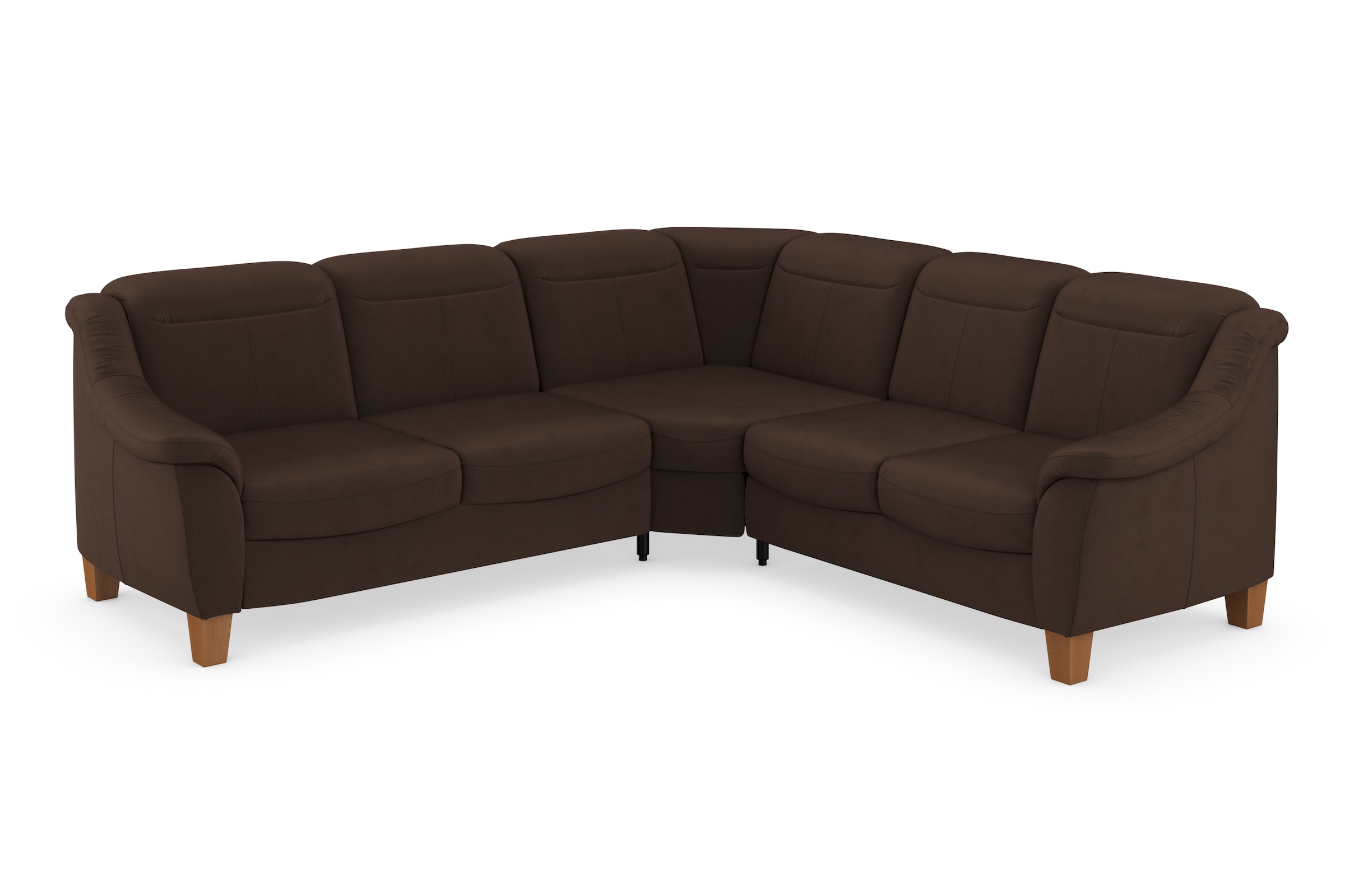 Home affaire Canapé d'angle »Caldera L-Form« Federkern, wahlweise mit Kopfteilverstellung, Bettfunktion, Bettkasten