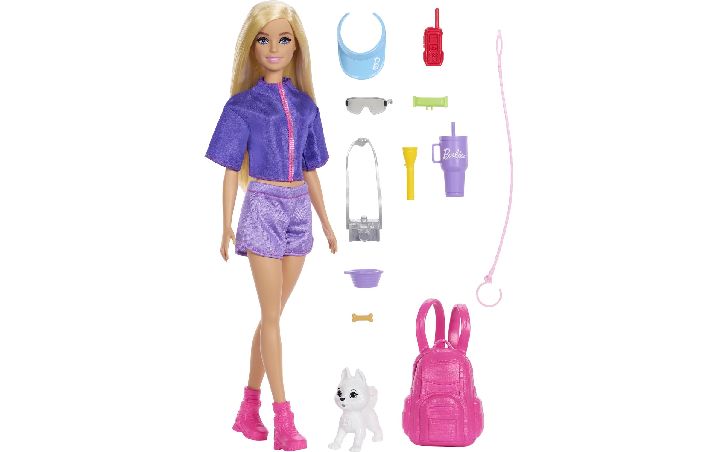 Barbie Anziehpuppe »Barbie Outdoor Adventure Malibu« inklusive Accessoires