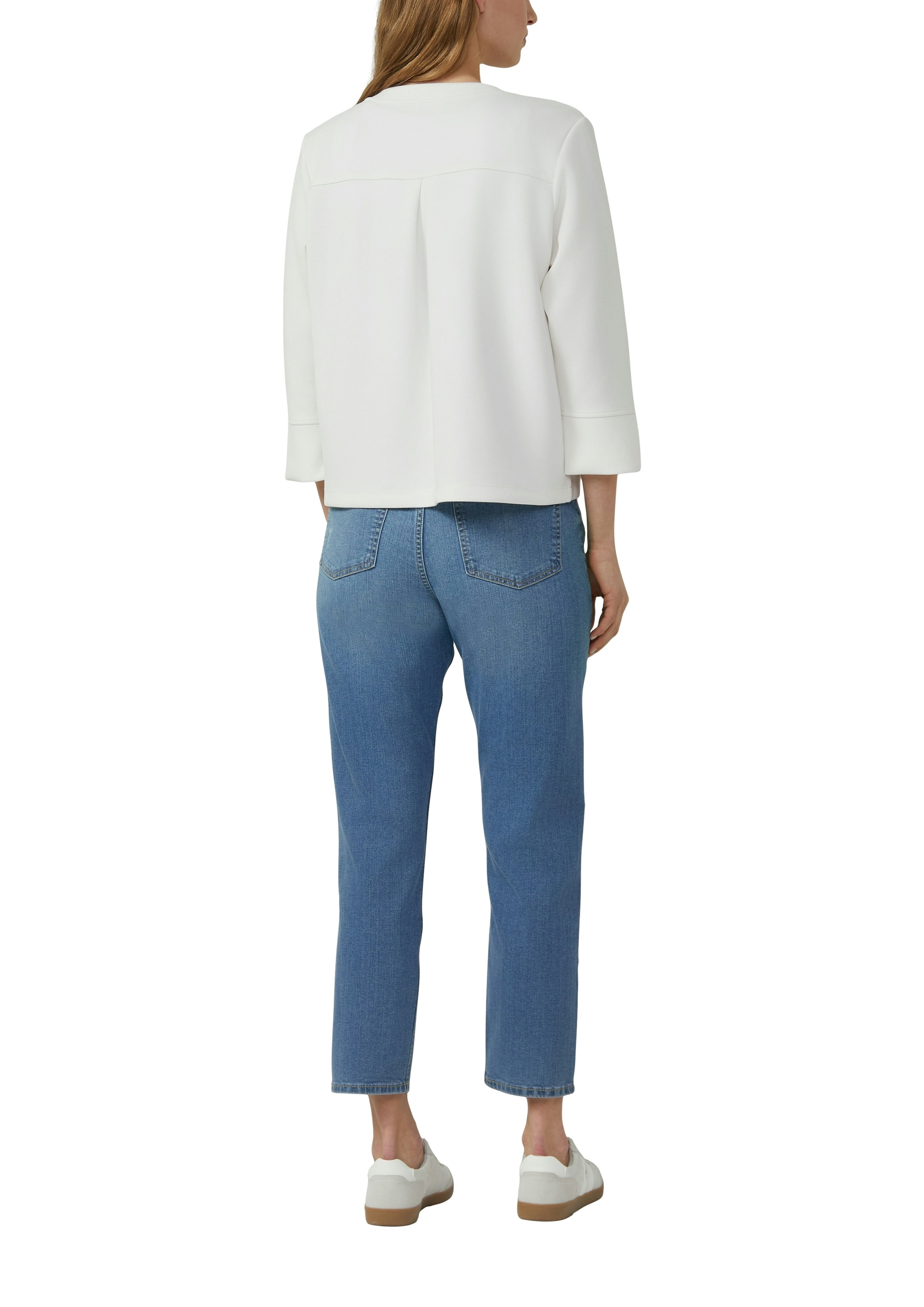 s.Oliver Veste sweat veste sweat courte sans fermeture