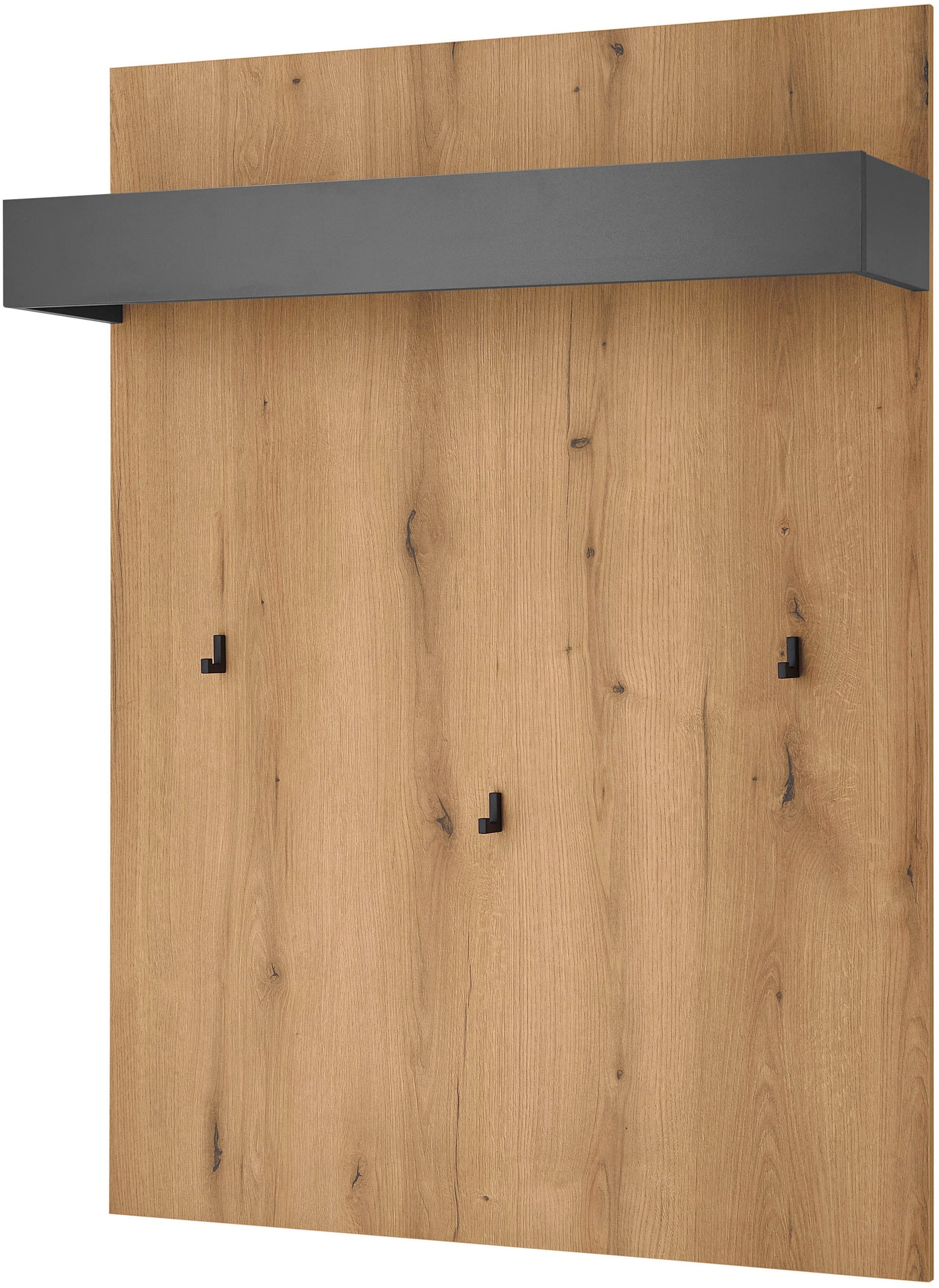 Home affaire Panneau de vestiaire »GiRON/CiTY, Wandregal in vier Farben, Flurgarderobe mit Hutablage« mit Kleiderstange und Haken, 100 cm breit