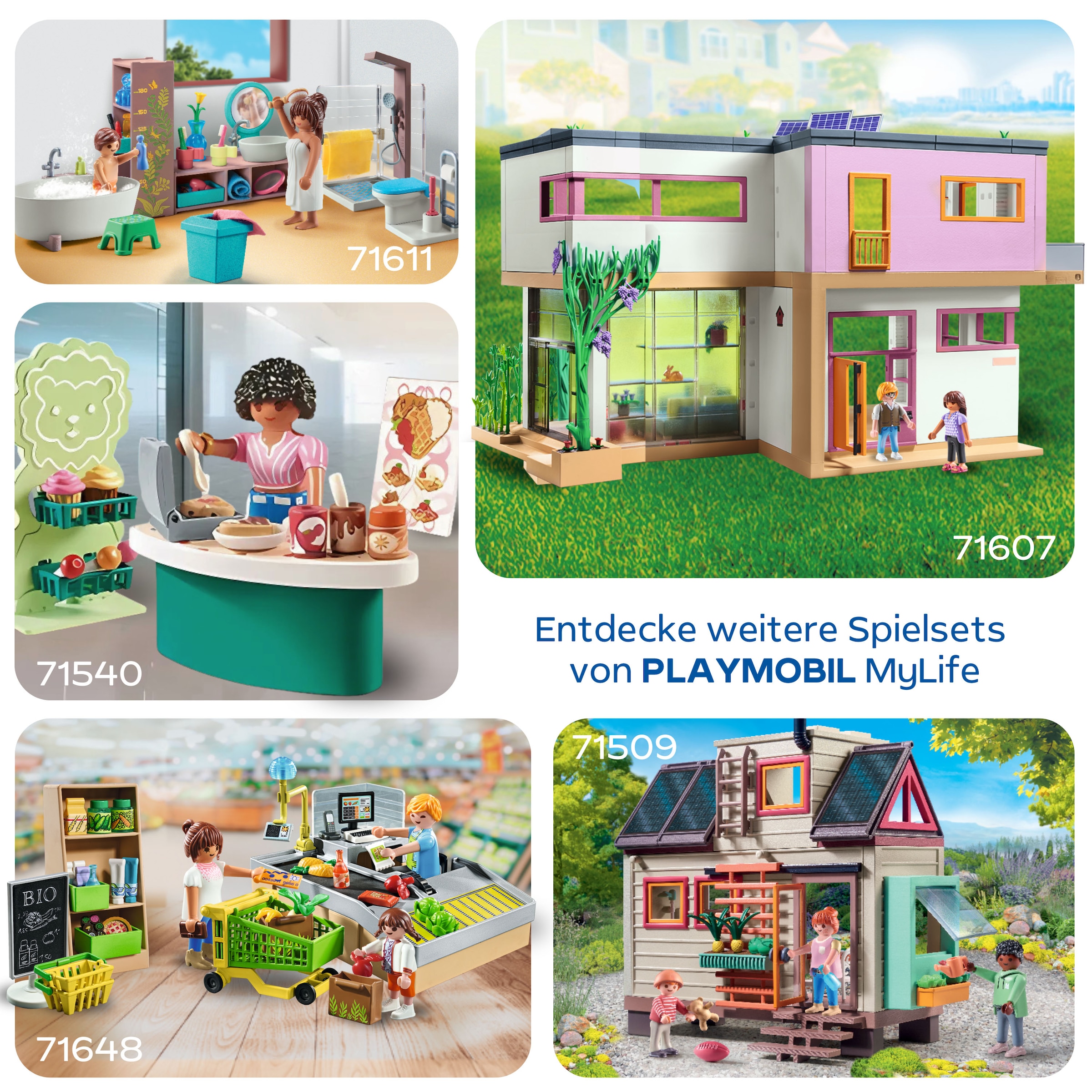 Playmobil® Konstruktions-Spielset »Asiatischer Garten mit Pandafütterung (71762), Playmobil My Life« Made in Europe