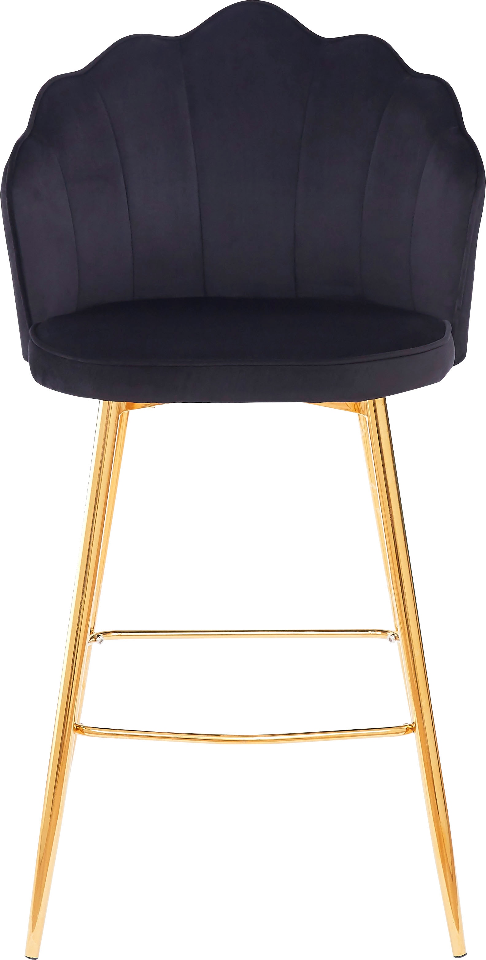 SalesFever Barhocker »Clam Barstuhl mit Stil« Set, 2er Set,  Extravagantes Muscheldesign im praktischen 2er Set