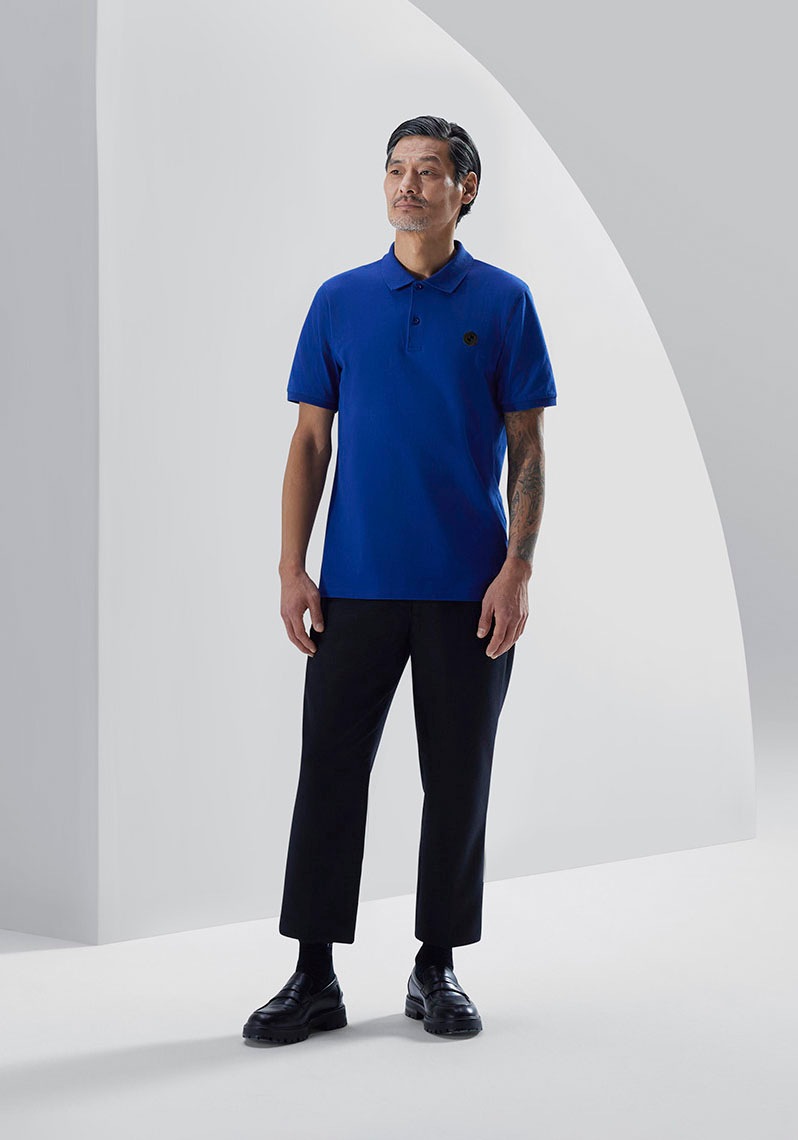 BMW Poloshirt mit Logoprägung auf Brusthöhe
