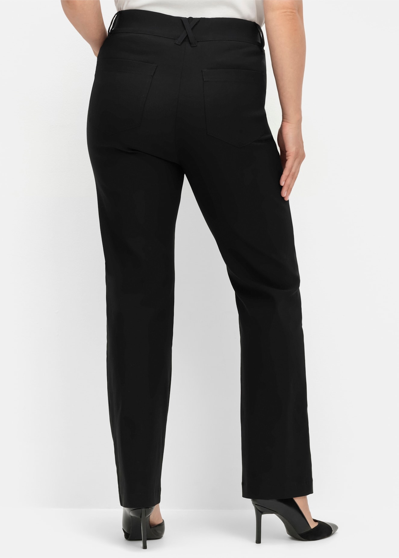 Sheego Pantalon tissé