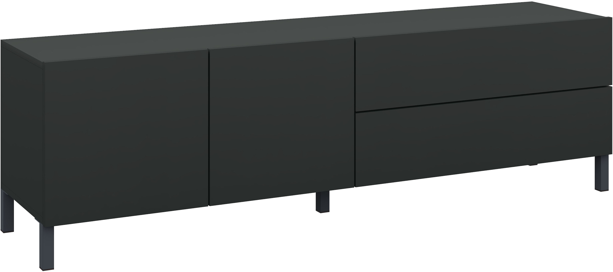 borchardt Möbel Table basse Metallfüsse, grifflose Optik