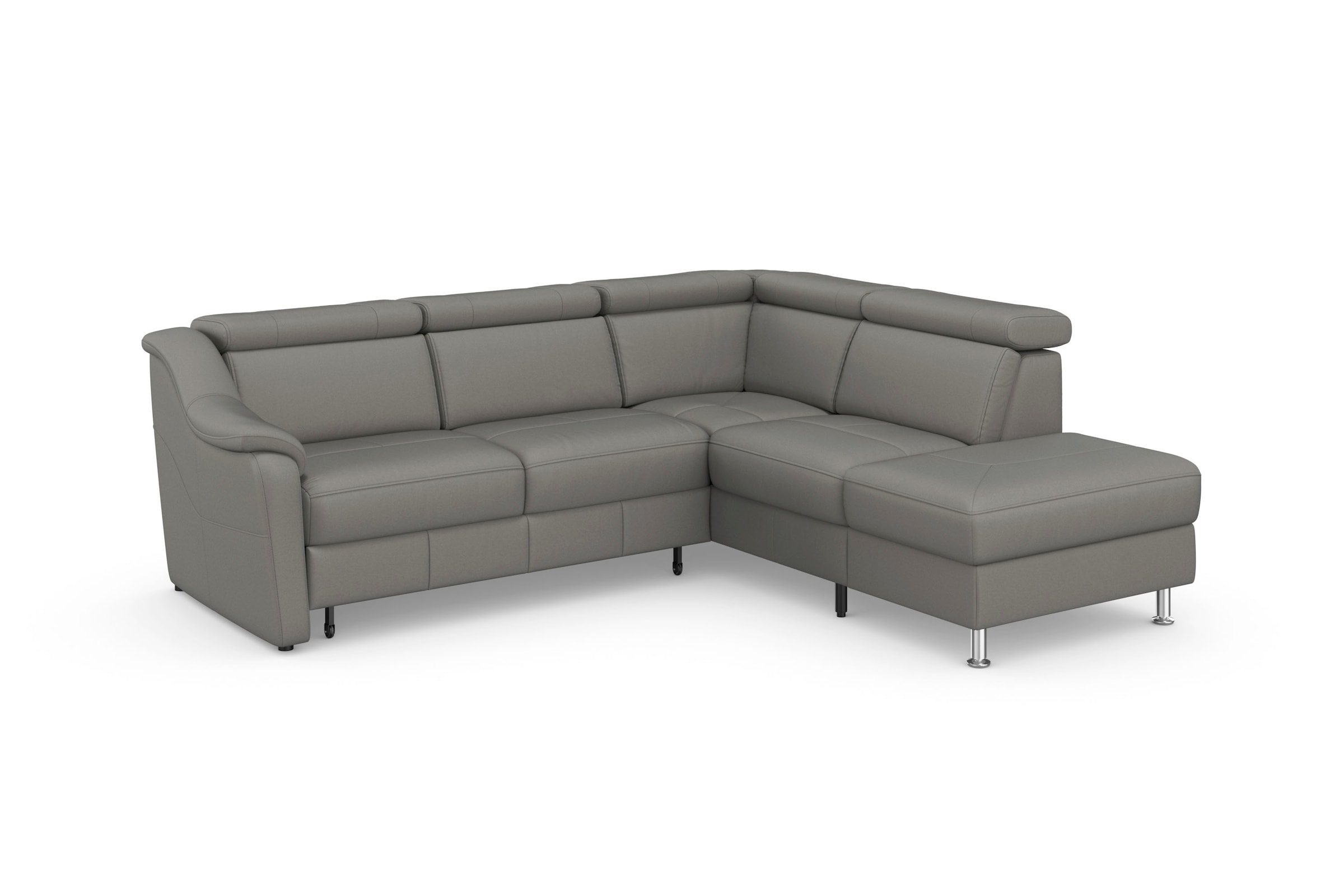 sit&more Canapé d'angle »Freetown L-Form« inklusive Kopfteilverstellung und komfortablem Federkern