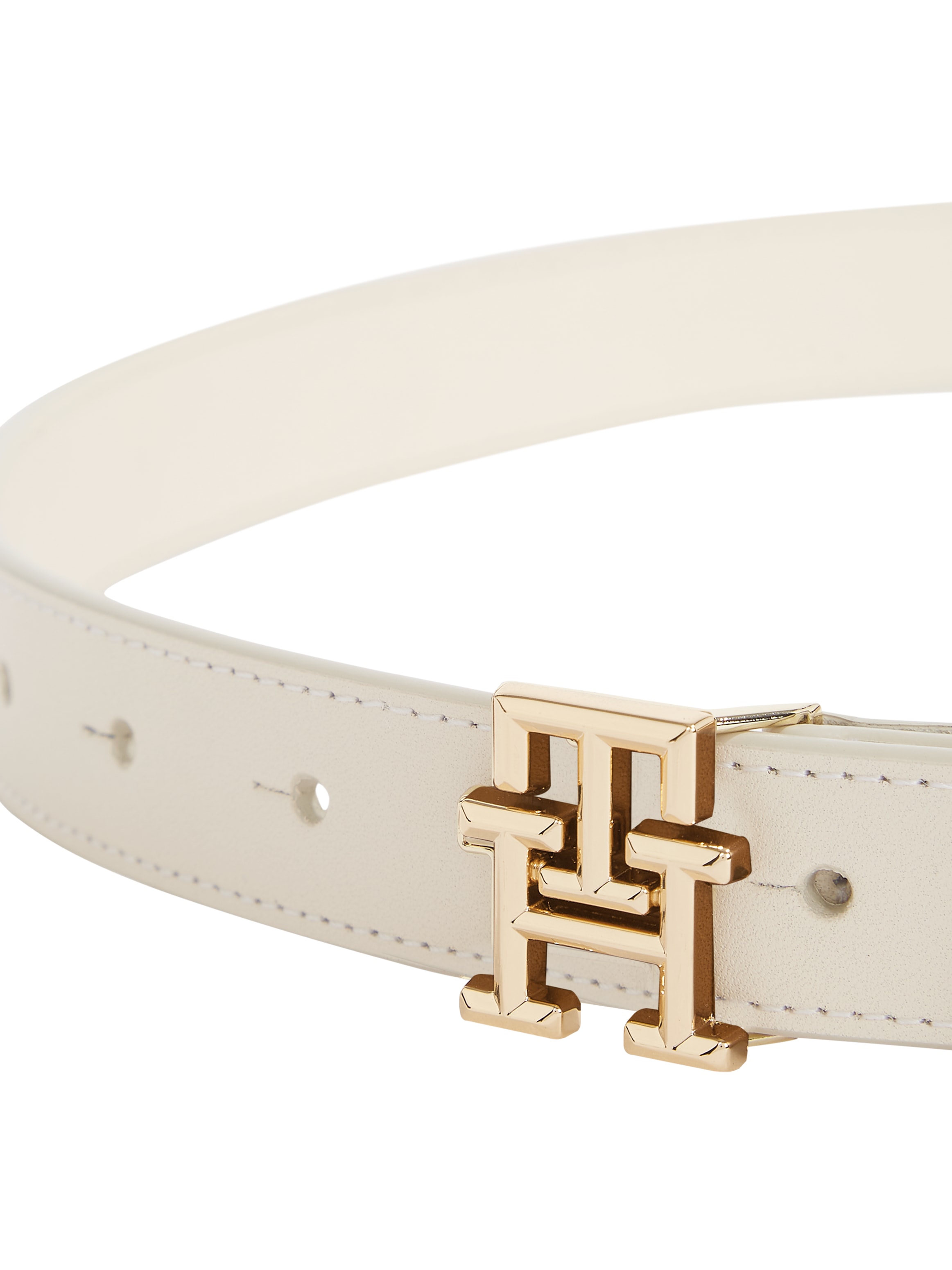 Tommy Hilfiger Ledergürtel »TH LOGO 2.5 cm breit« Eleganter Gürtel mit TH-Logoschnalle