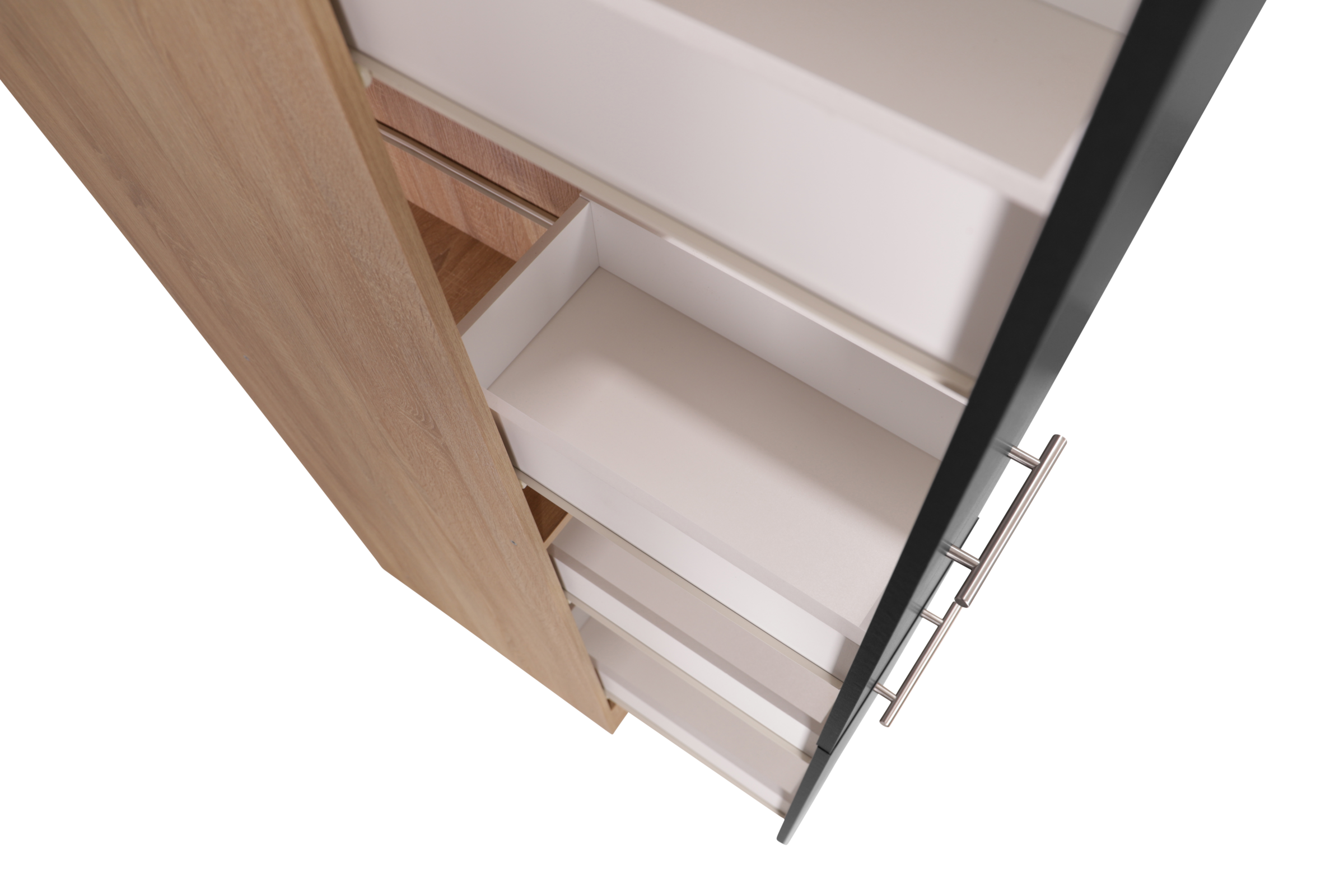 RESPEKTA Apothekerschrank »Merle« Breite 30 cm, Metallstangengriffe, Höhe 200 cm