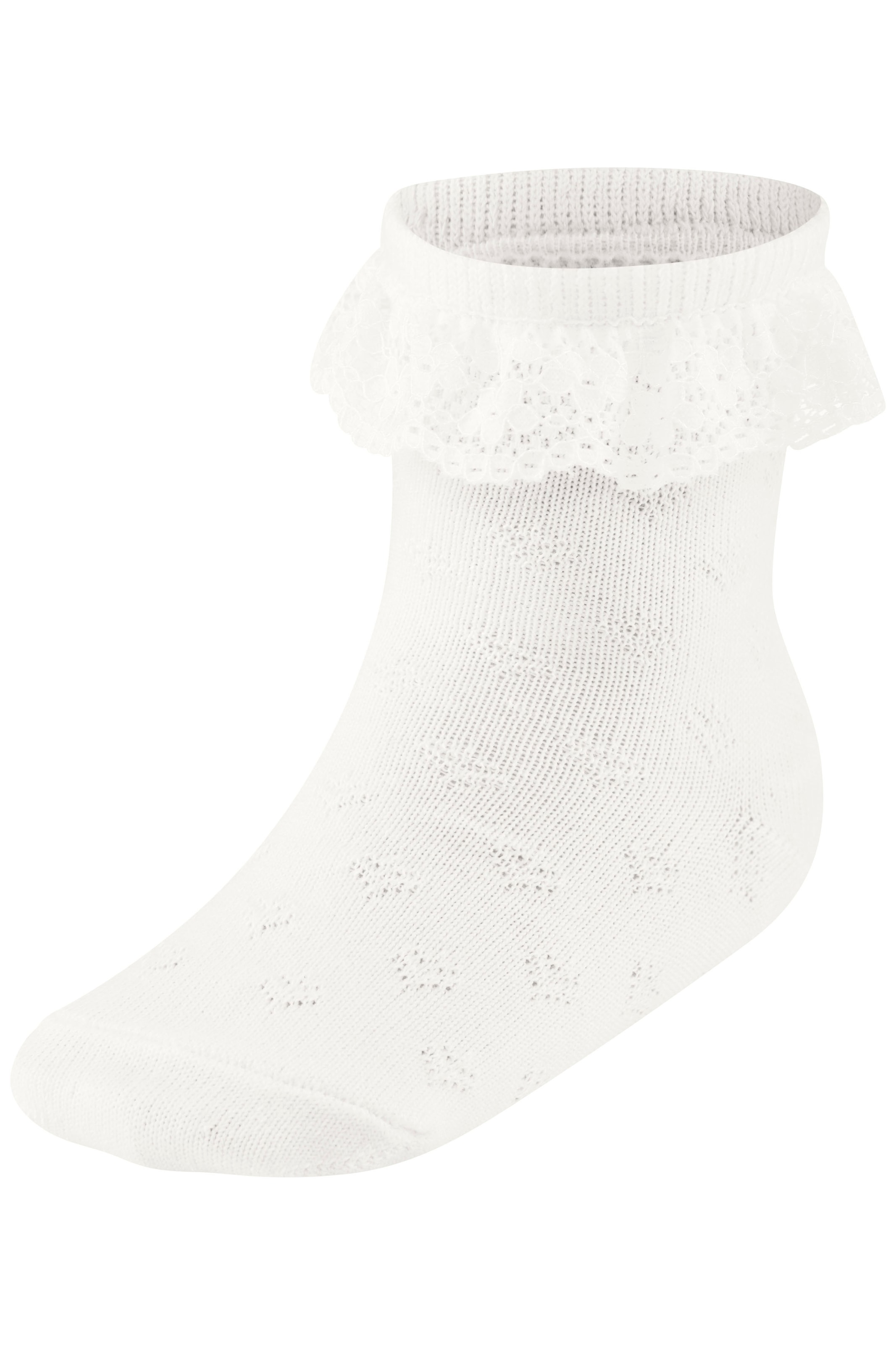 H.I.S Socken »Babysocken Ajour« Packung, 3 Paar tlg. mit feinem Ajour Strickmuster und kleiner Rüsche