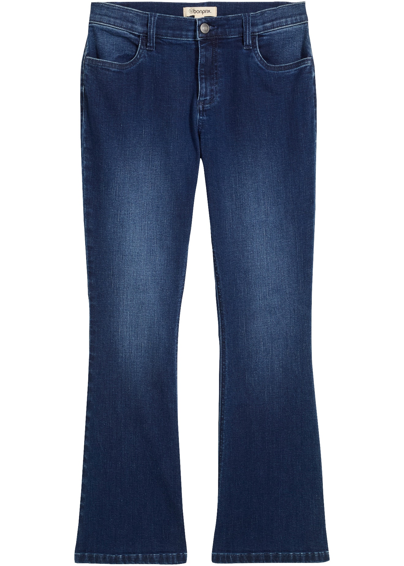 bonprix Jeans à pattes d'eph avec ceinture réglable