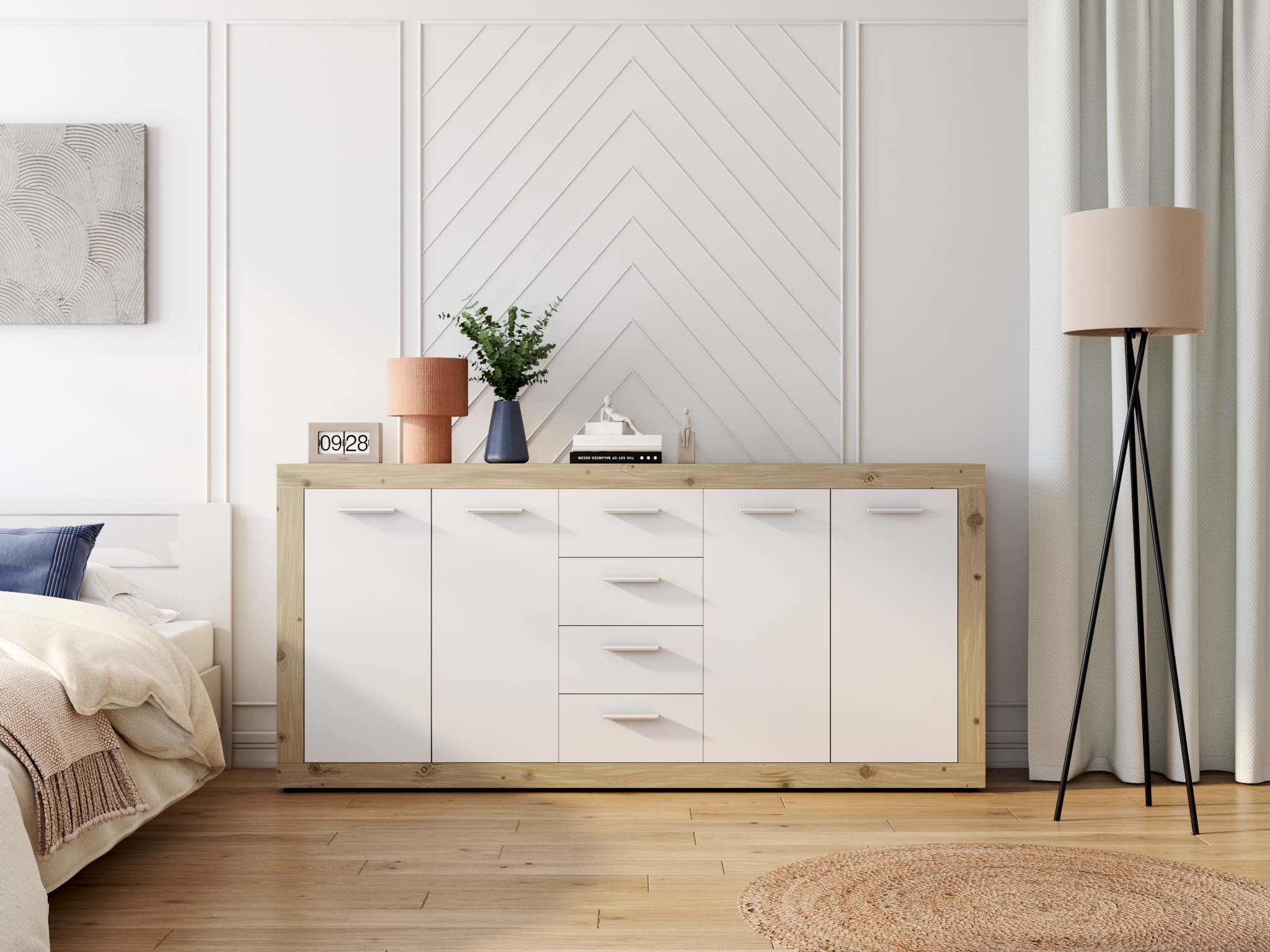 andas Vase de table »Nilsby« Dekovase, aus Aluminium, Höhe ca. 18 cm