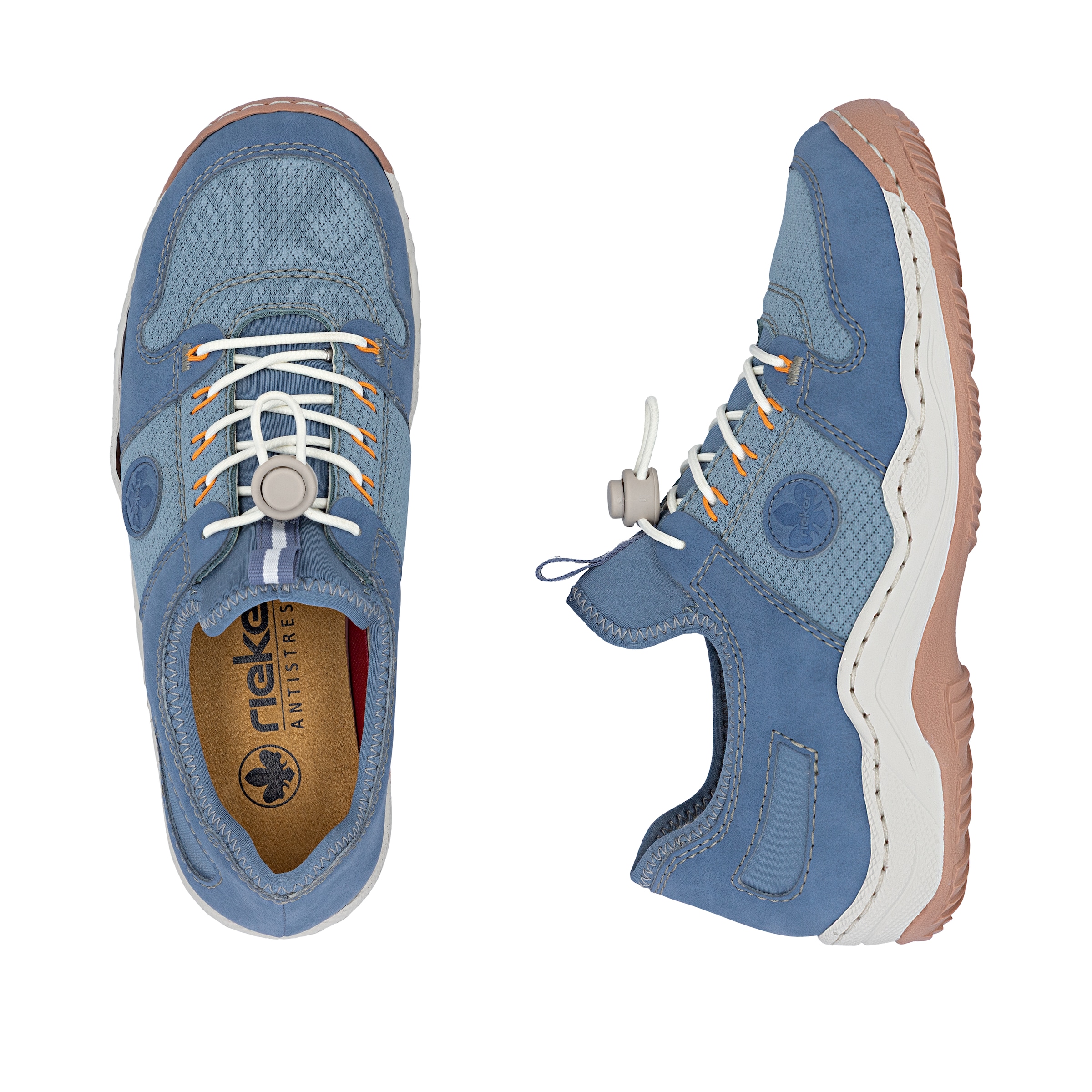 Rieker Baskets slip-on  Mocassin, chaussure à enfiler, sneaker de loisirs avec fermeture rapide