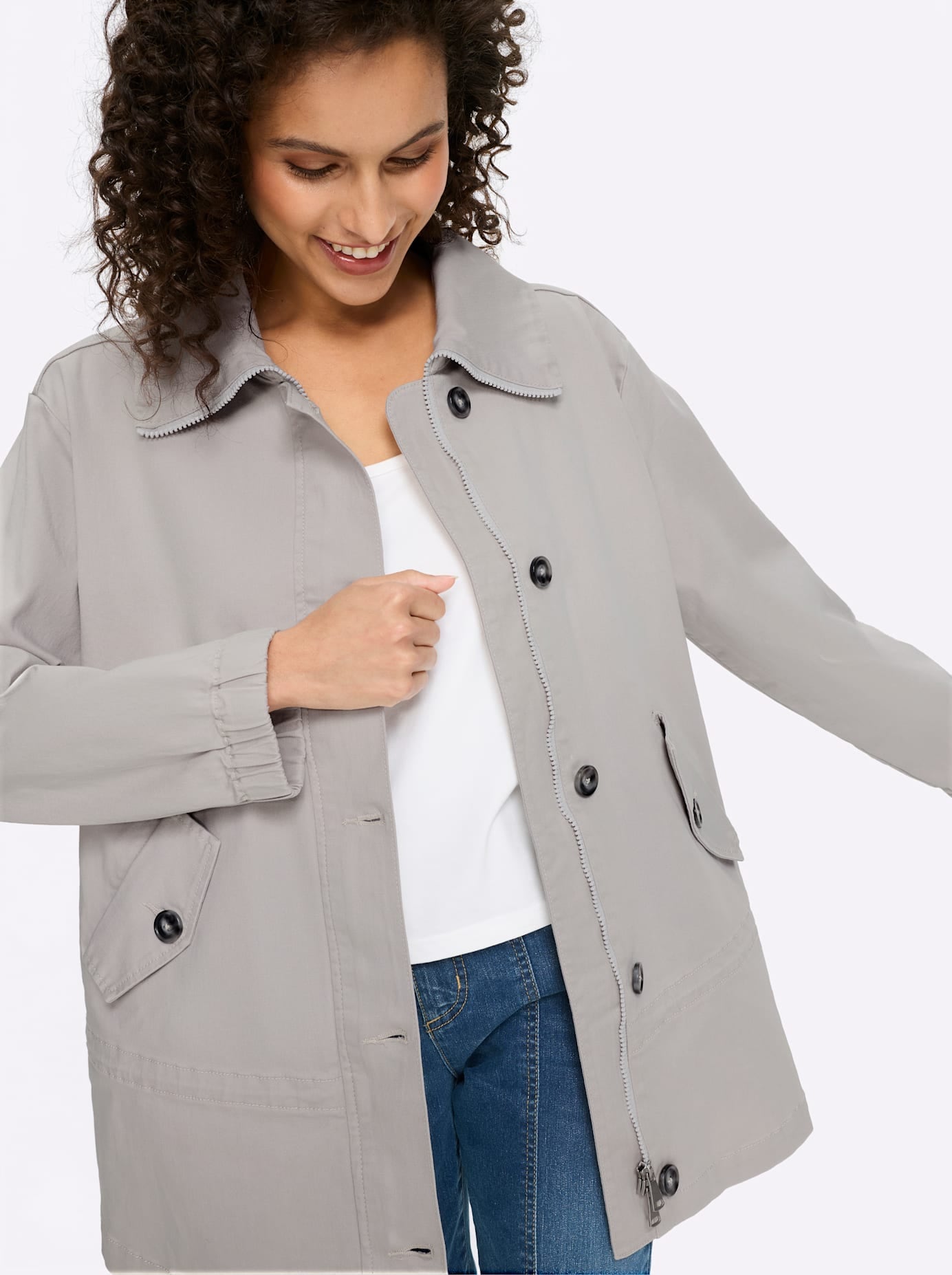 heine Langjacke ohne Kapuze