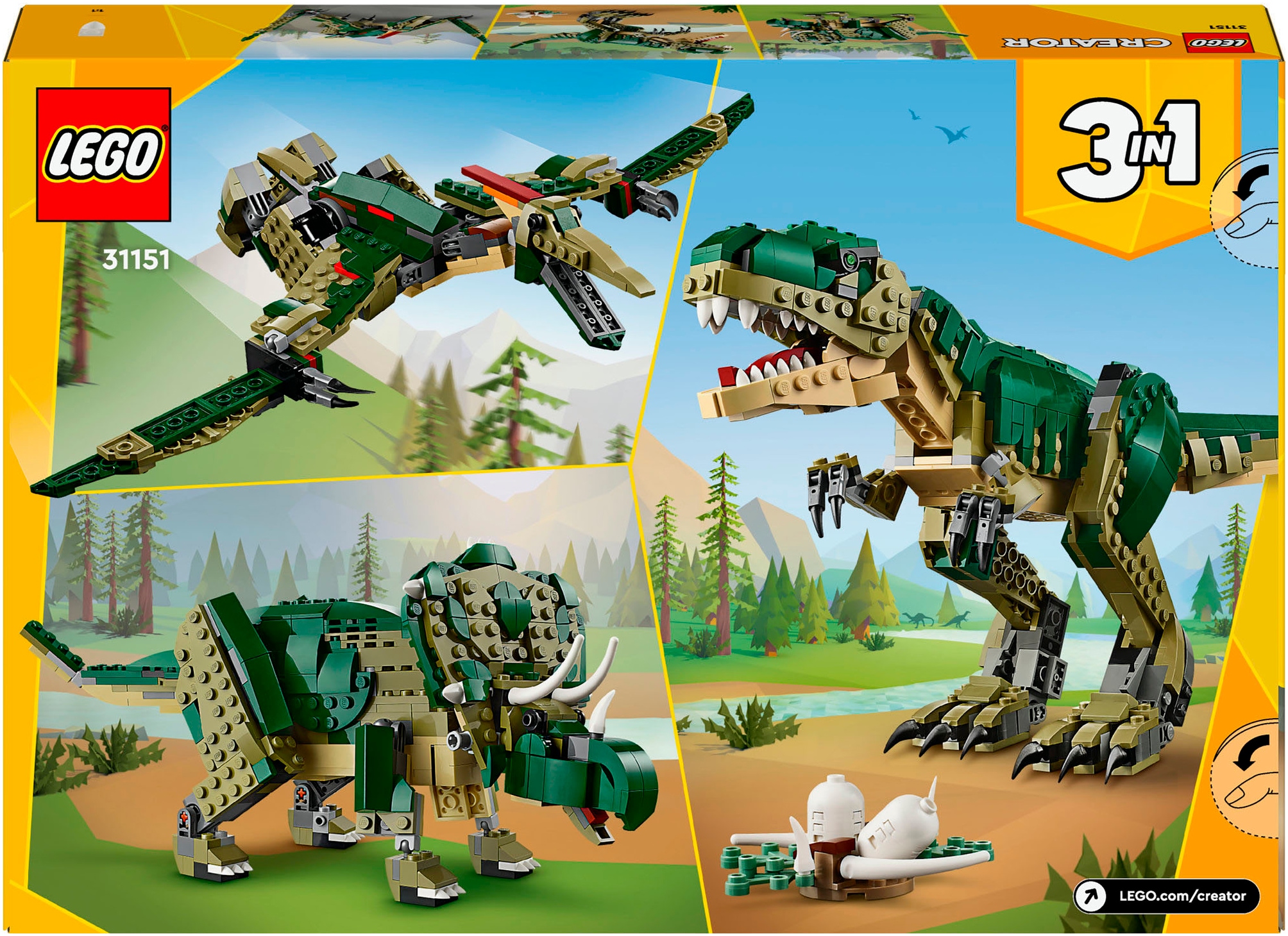 LEGO® Pions de construction »T.Rex (31151), LEGO Creator 3in1« Made in Europe