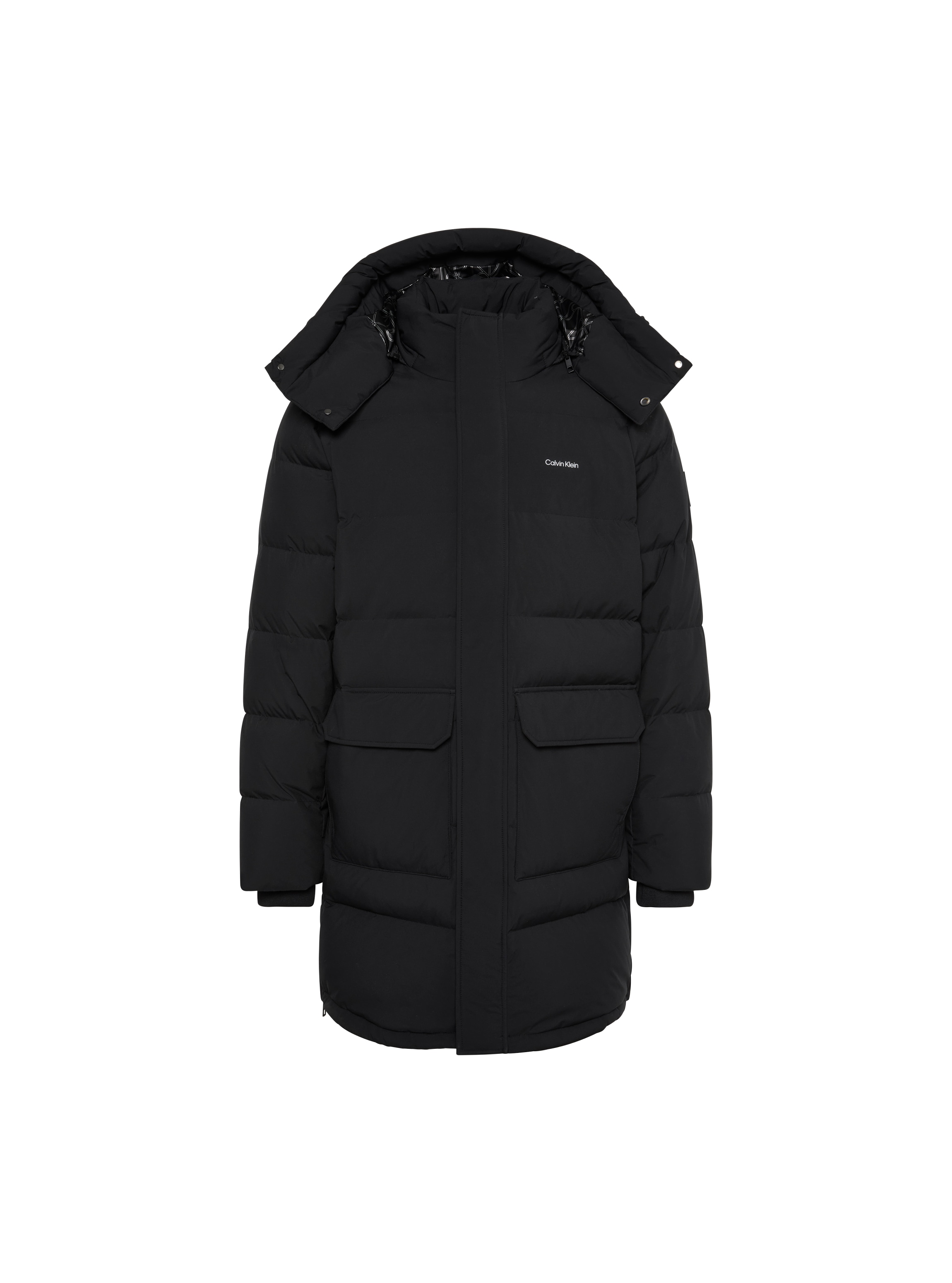 Calvin Klein Jeans Steppmantel »LS CLASSIC BONDED DOWN LONG« Regular fit mit Kapuze
