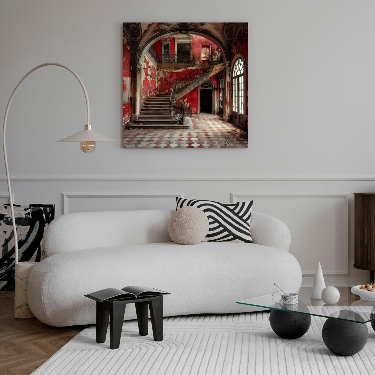 queence Acrylglasbild »Ruine« Architektonische Elemente | Elemente der Architektur | Gebäude | Innenarchitektur | Kunst 1 Stk. tlg. Fine Art-Print in Galeriequalität