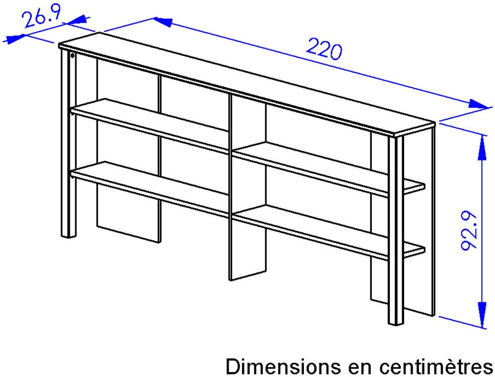 Gami Étagère à livres »ARIA Bücherregal Kopfteil« Ein praktisches Kopfteil für optimalen Stauraum.