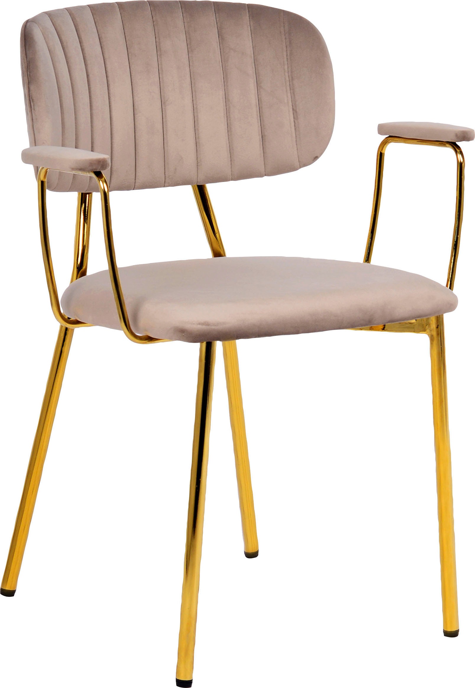Kayoom Chaise à 4 pieds »Stuhl Kian 225 2er-Set, Gestell aus Edelstahl, Rückenpolster« (Ensemble) 2 cuissamtweicher Bezug Rückenpolster ist ein Hingucker