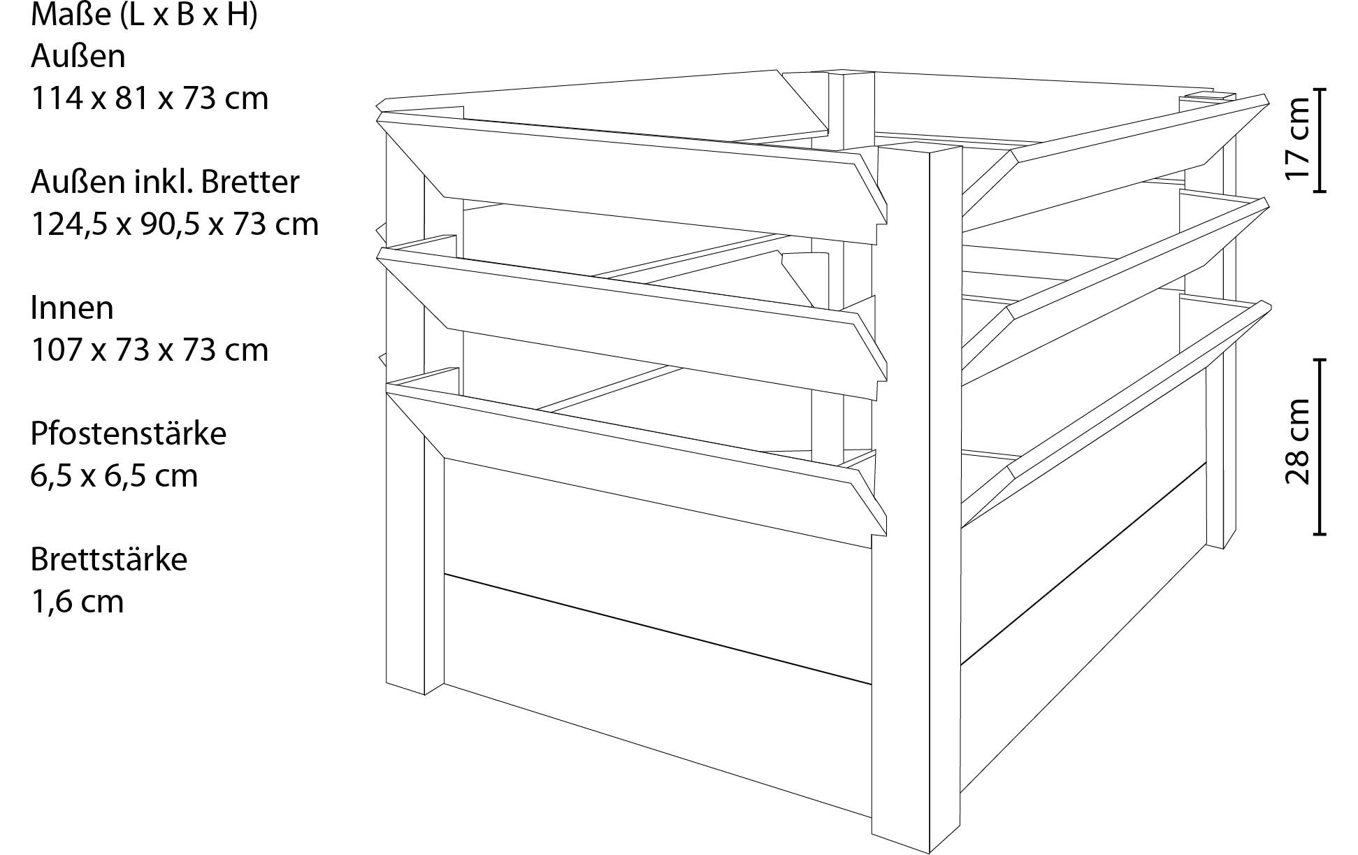 WESTMANN Lit surélevé »Premium XXL« 700 l, LxPxH : 124,5x90,5x73 cm