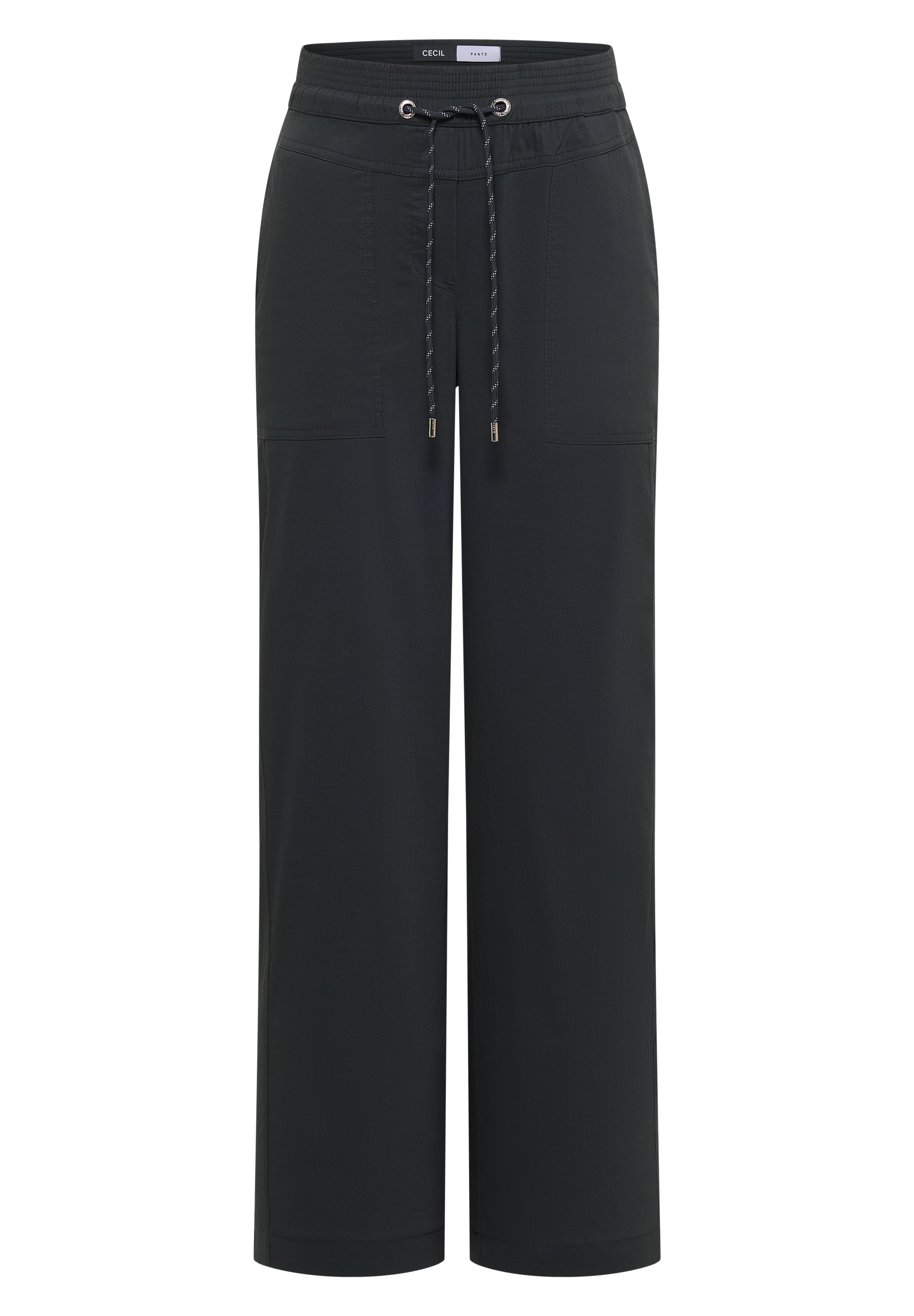 Cecil Pantalon en tissu  Elastikbund, feines Streifemuster, Loose Fit