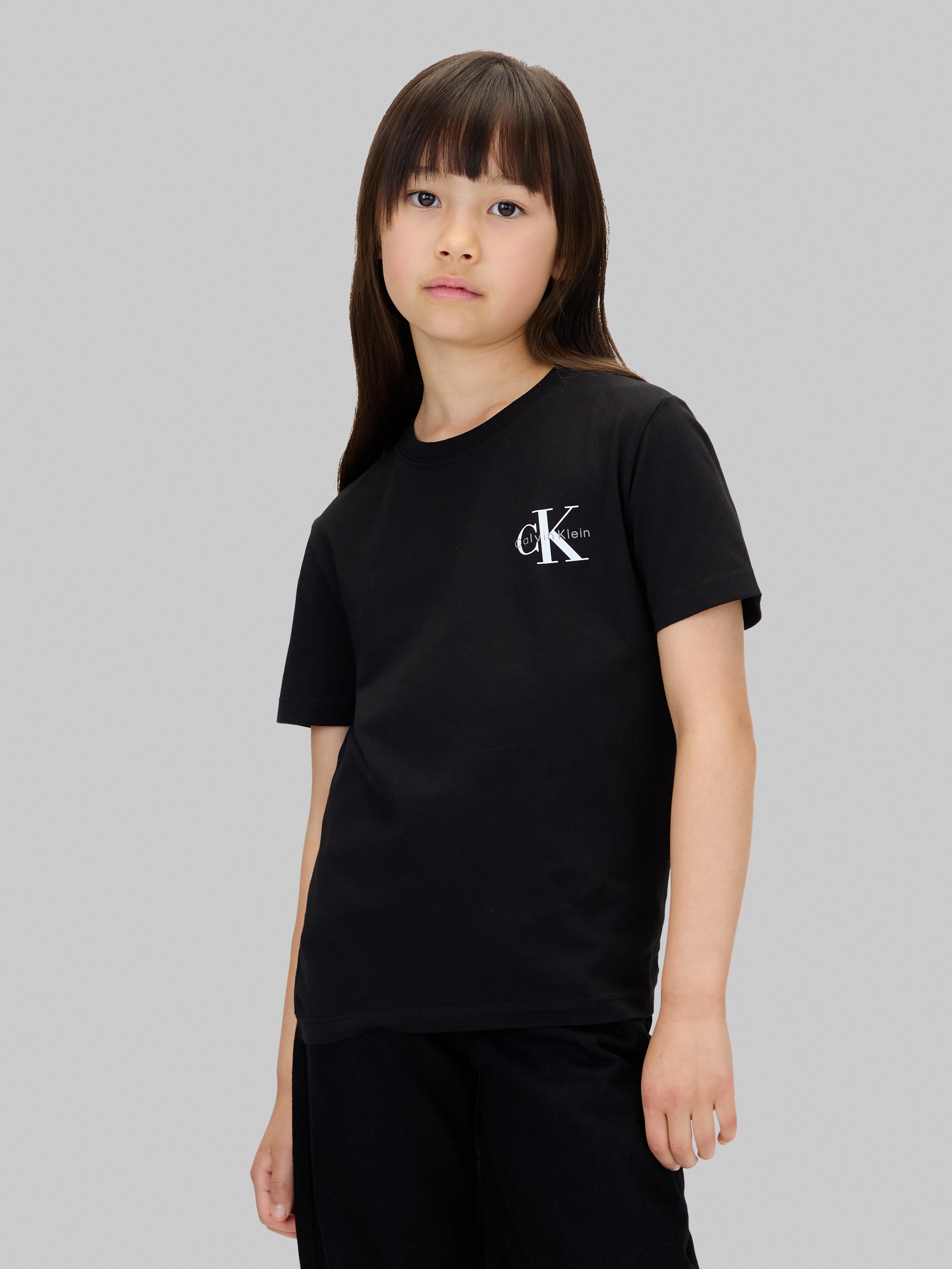Calvin Klein Jeans T-shirt für Kinder bis 16 Jahre, regular fit, Rundhalsausschnitt