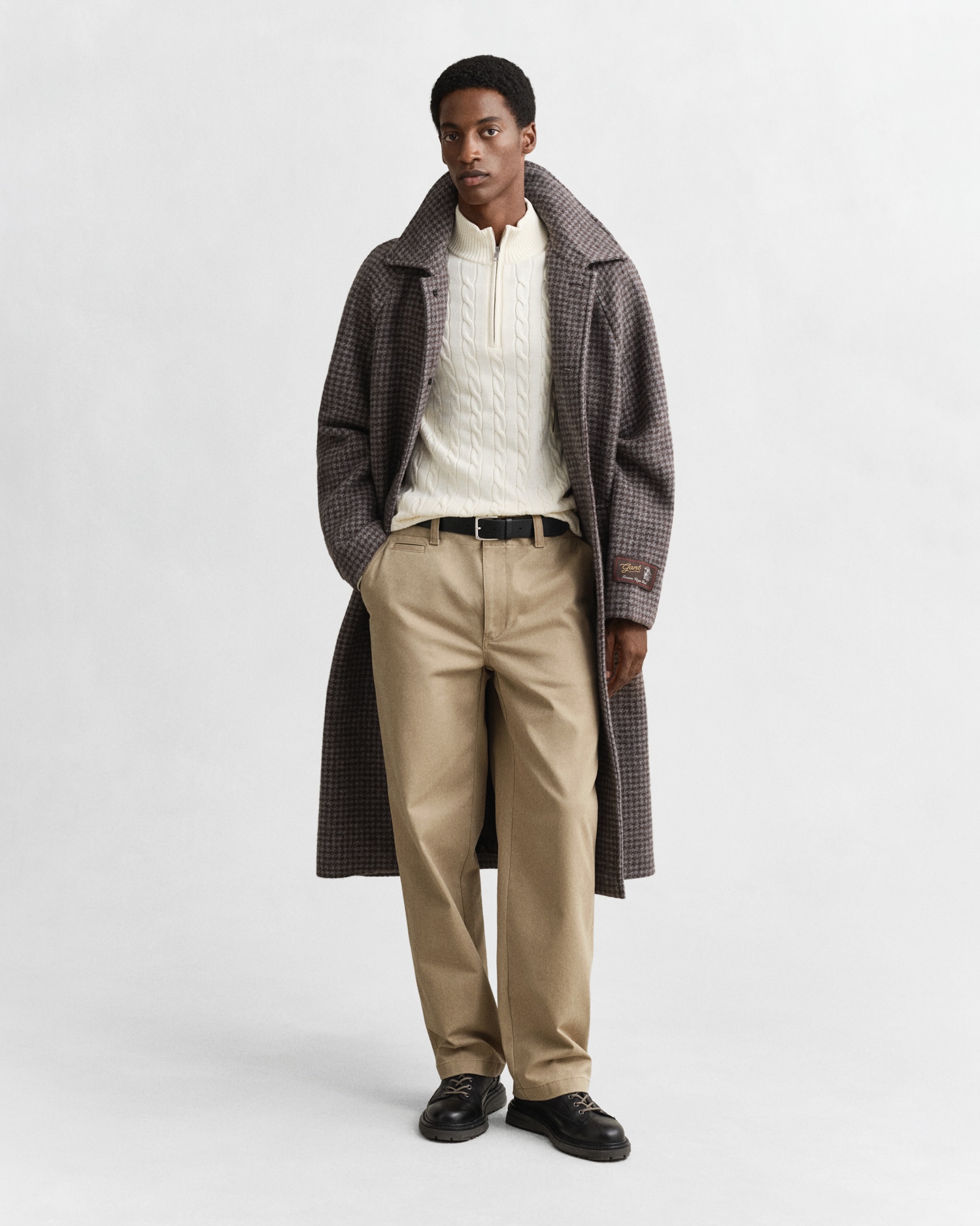 Gant Pull en tricot »COTTON CABLE HALF ZIP« Mit Rundhalsausschnitt