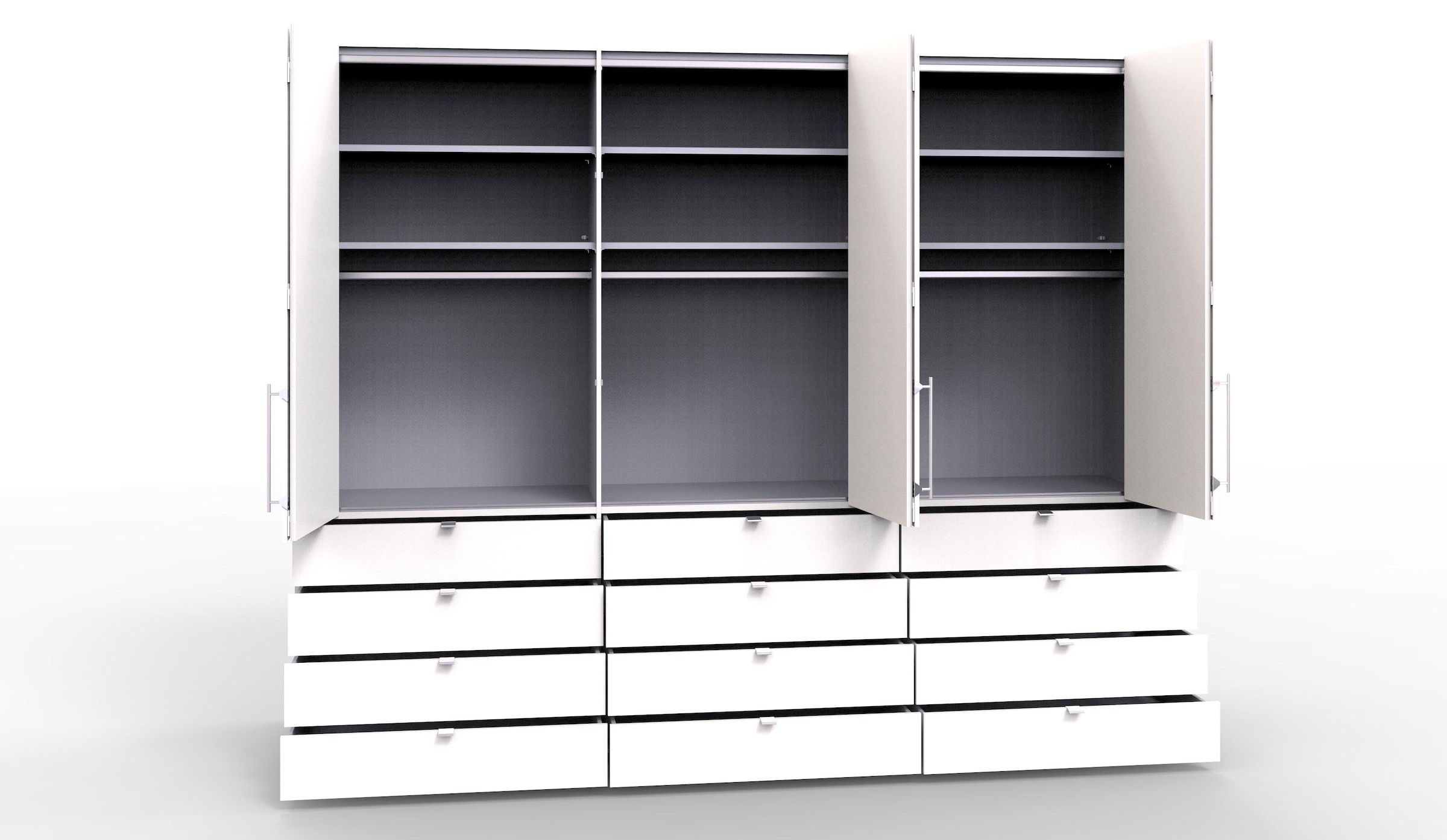 WIEMANN Falttürenschrank »Loft« Glasfront