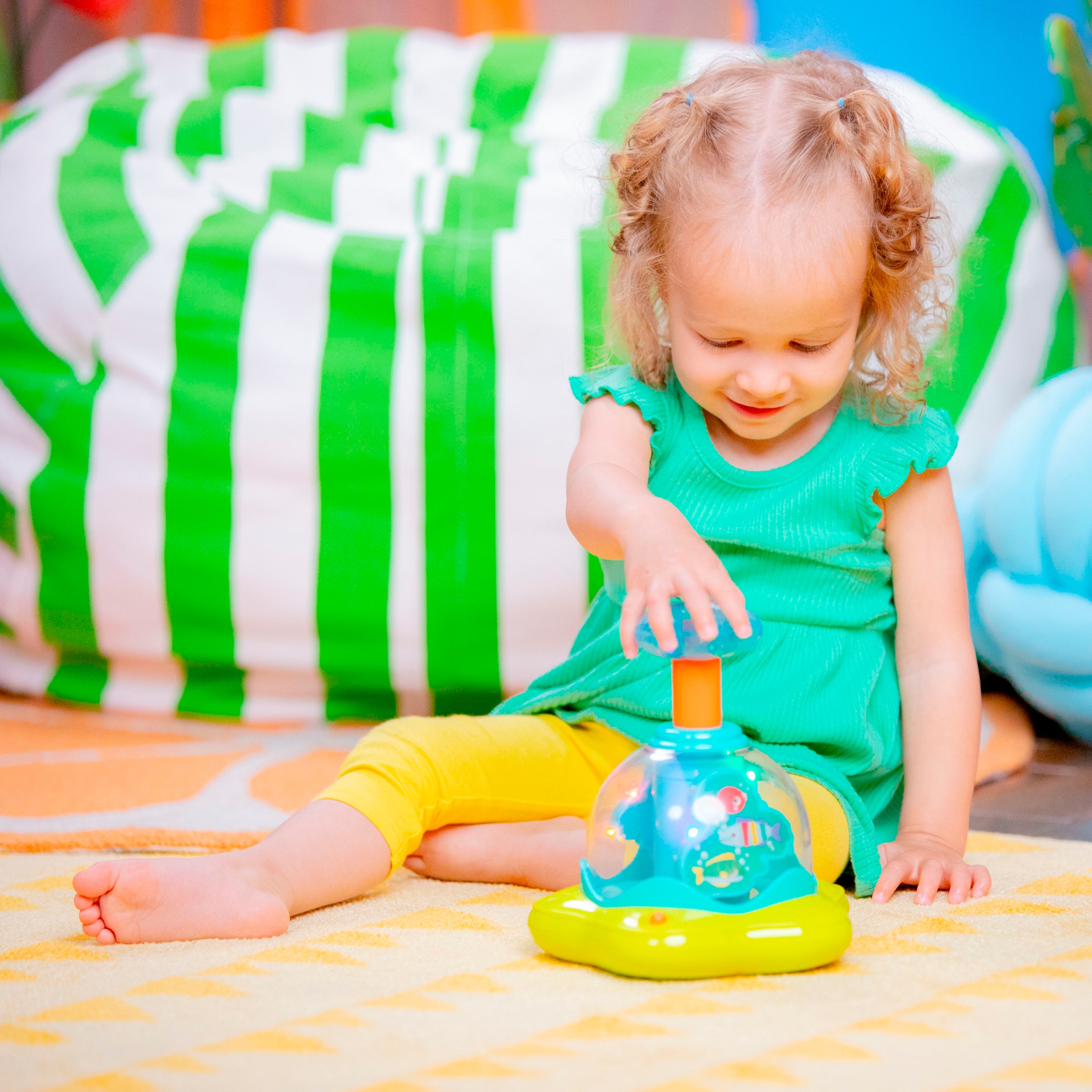 Bright Starts Kreisel »Press & Glow Spinner™« mit Licht und Sound