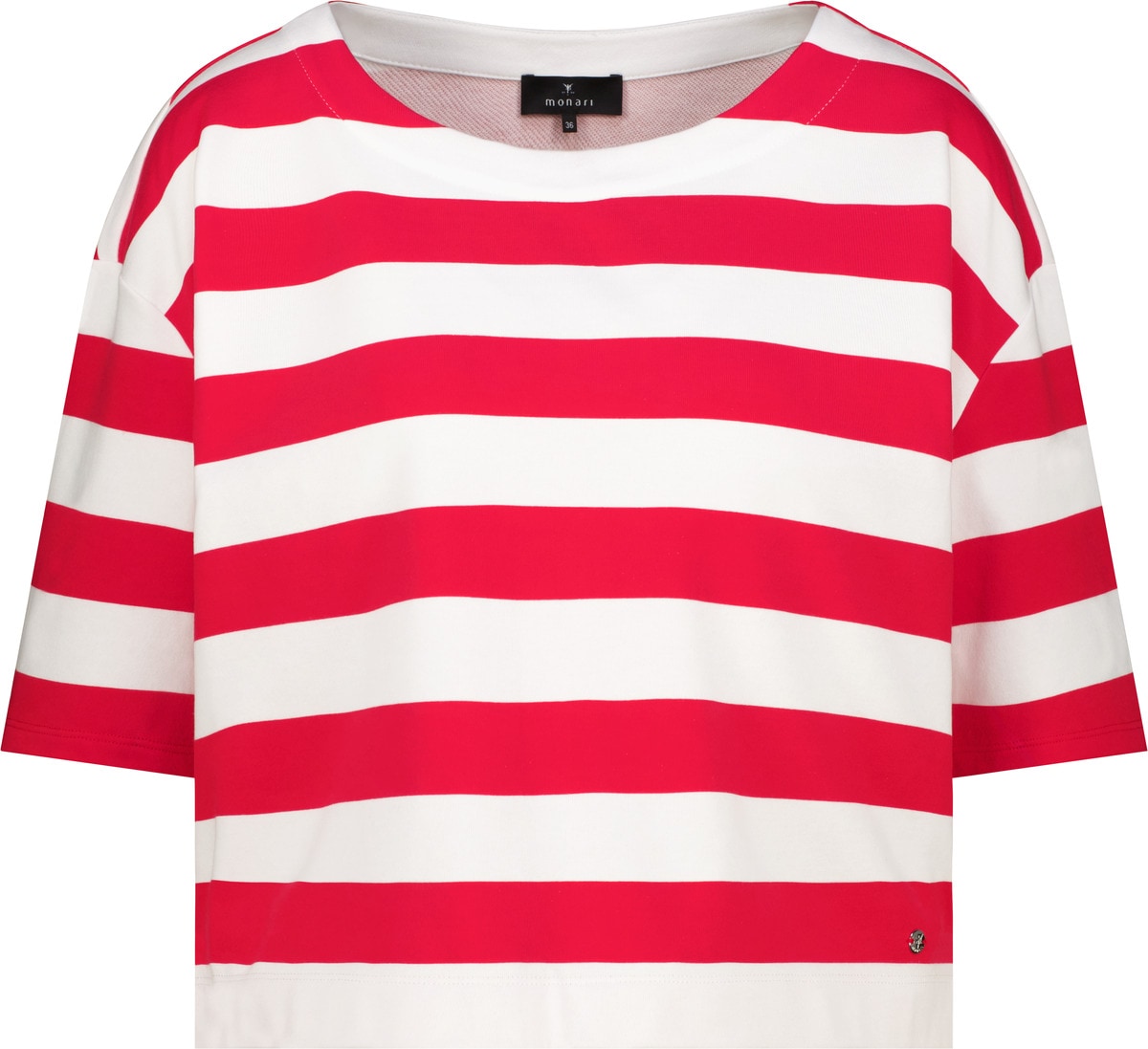 Monari Sweat-shirt »Sweatshirt Basic Ringel«, Regular fit mit Streifen
