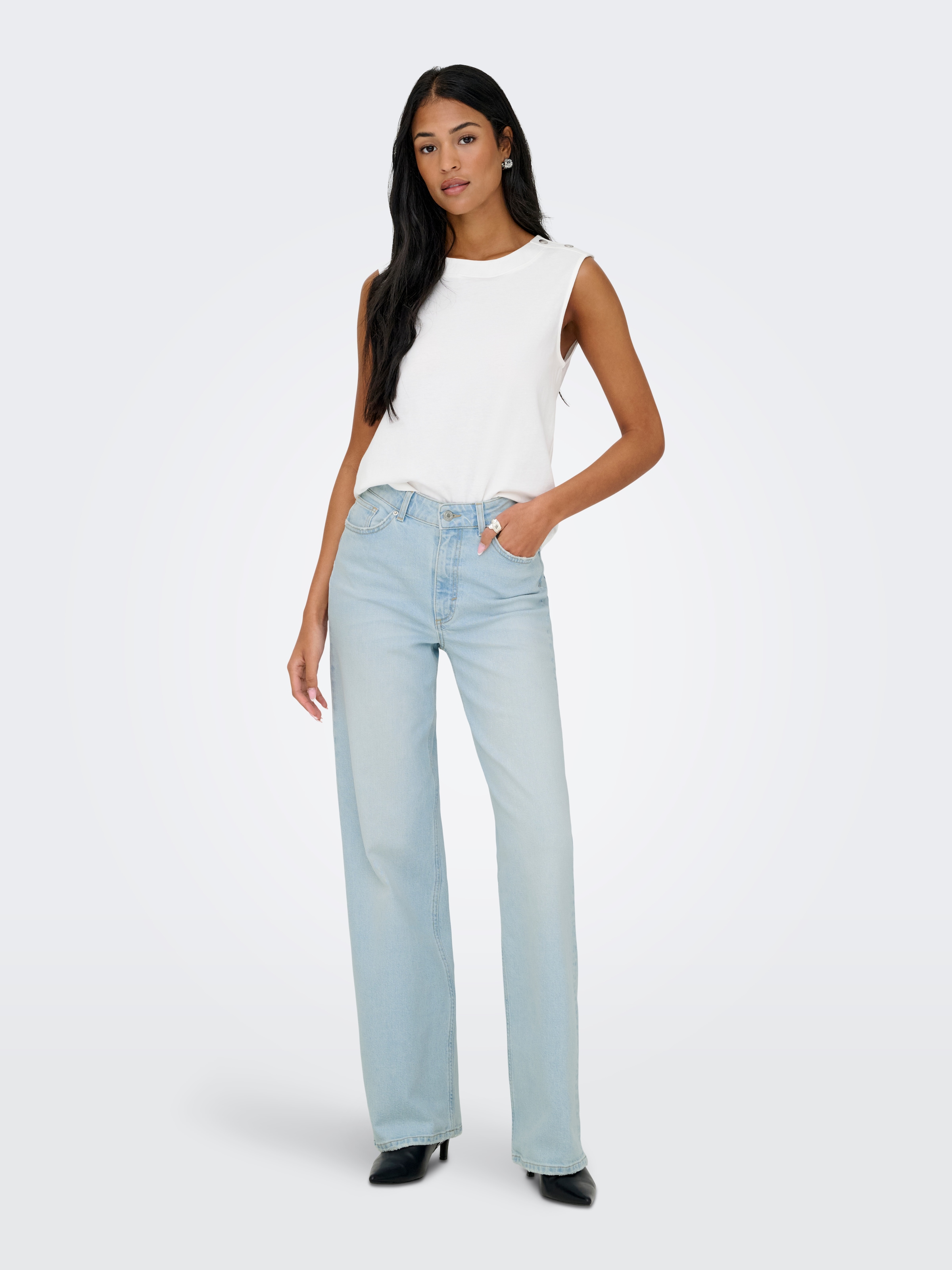 ONLY Jeans taille haute »ONLJUICY HW WIDE LEG DOT114 DNM«