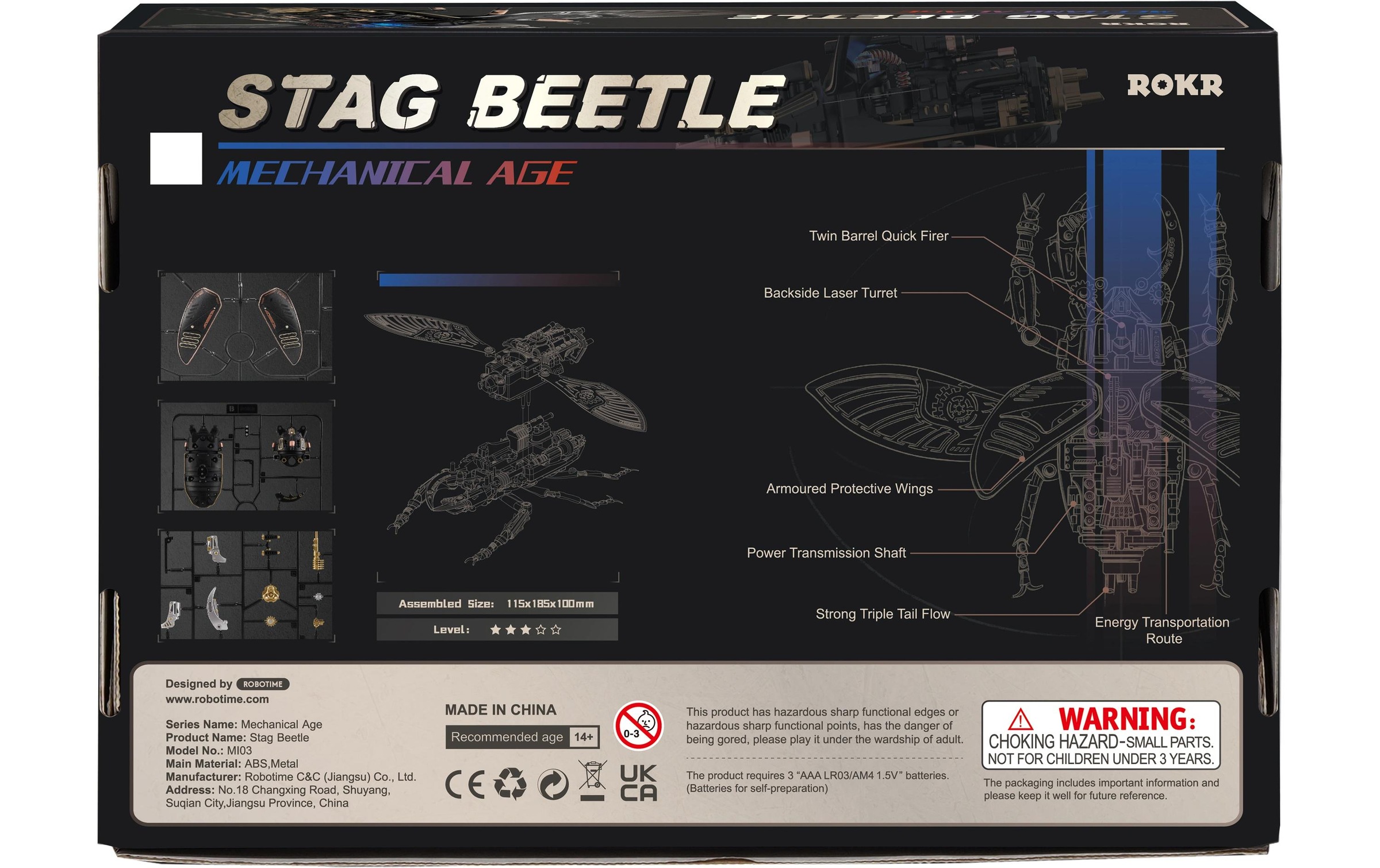   Modellbausatz »RoboTime ROKR Mechanischer Hornvogel« 1:8