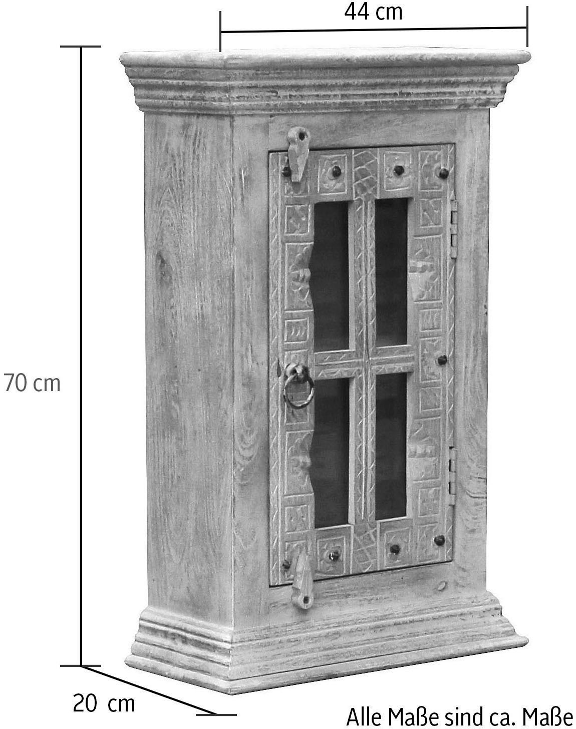 SIT Armoire suspendue »Daipur« ornements sculptés