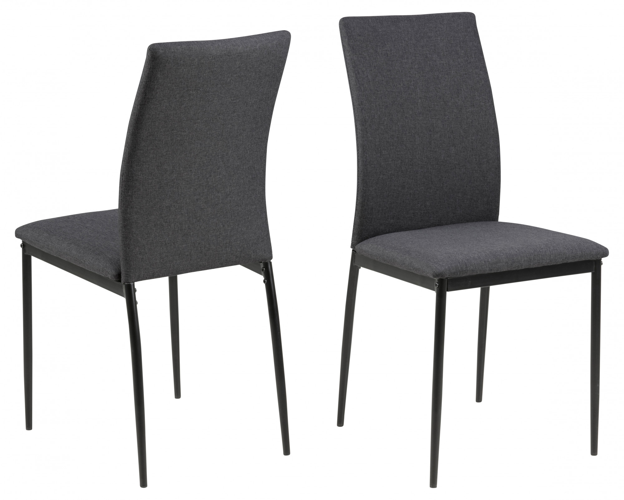 ACTONA GROUP Chaise de salle à manger »Demina« (Ensemble) 4 cuisen velours côtelé ou similicuir
