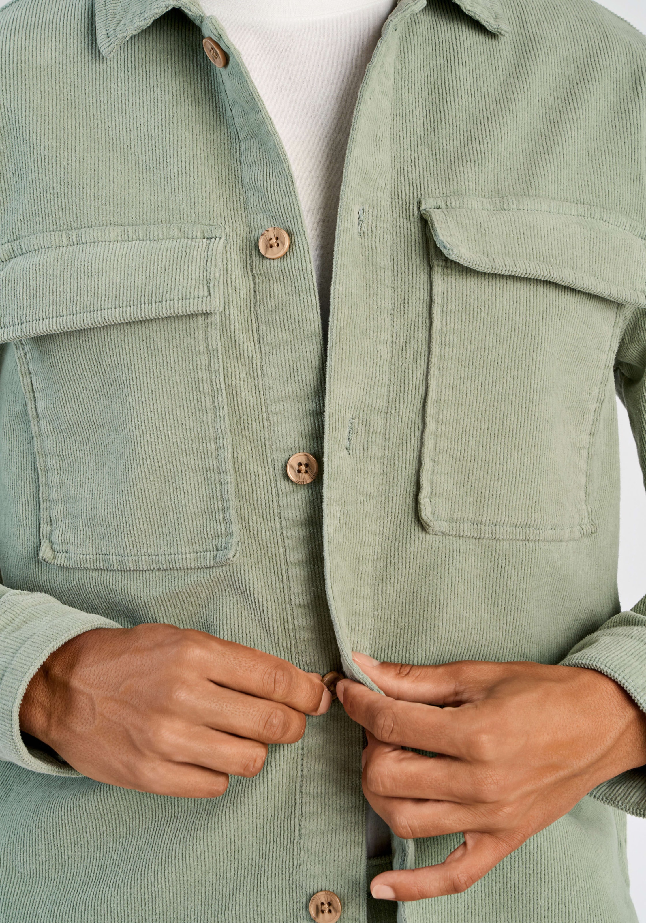 LINDBERGH Veste en velours côtelé ohne Kapuze mit Knopfverschluss