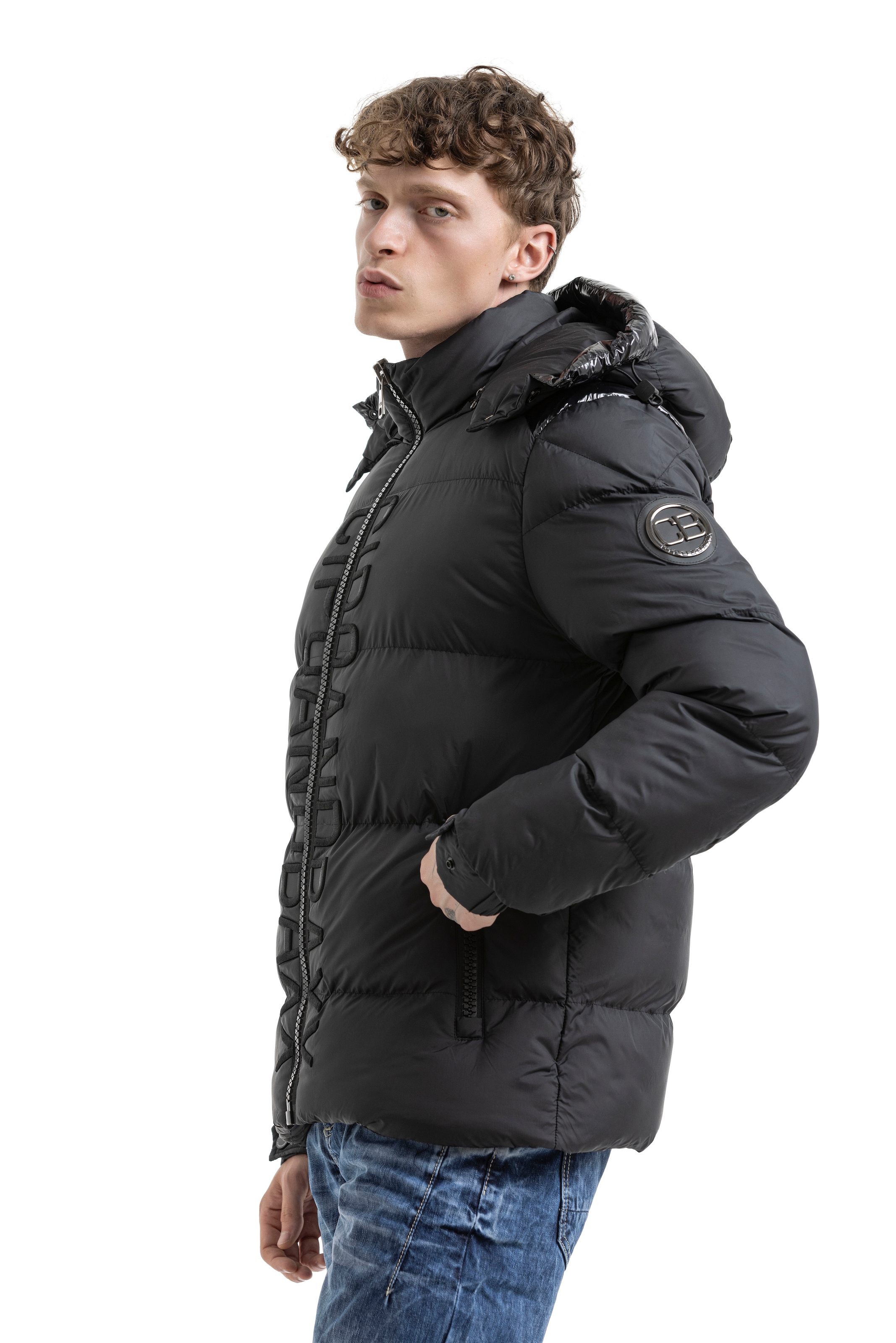 Cipo & Baxx Steppjacke mit Kapuze