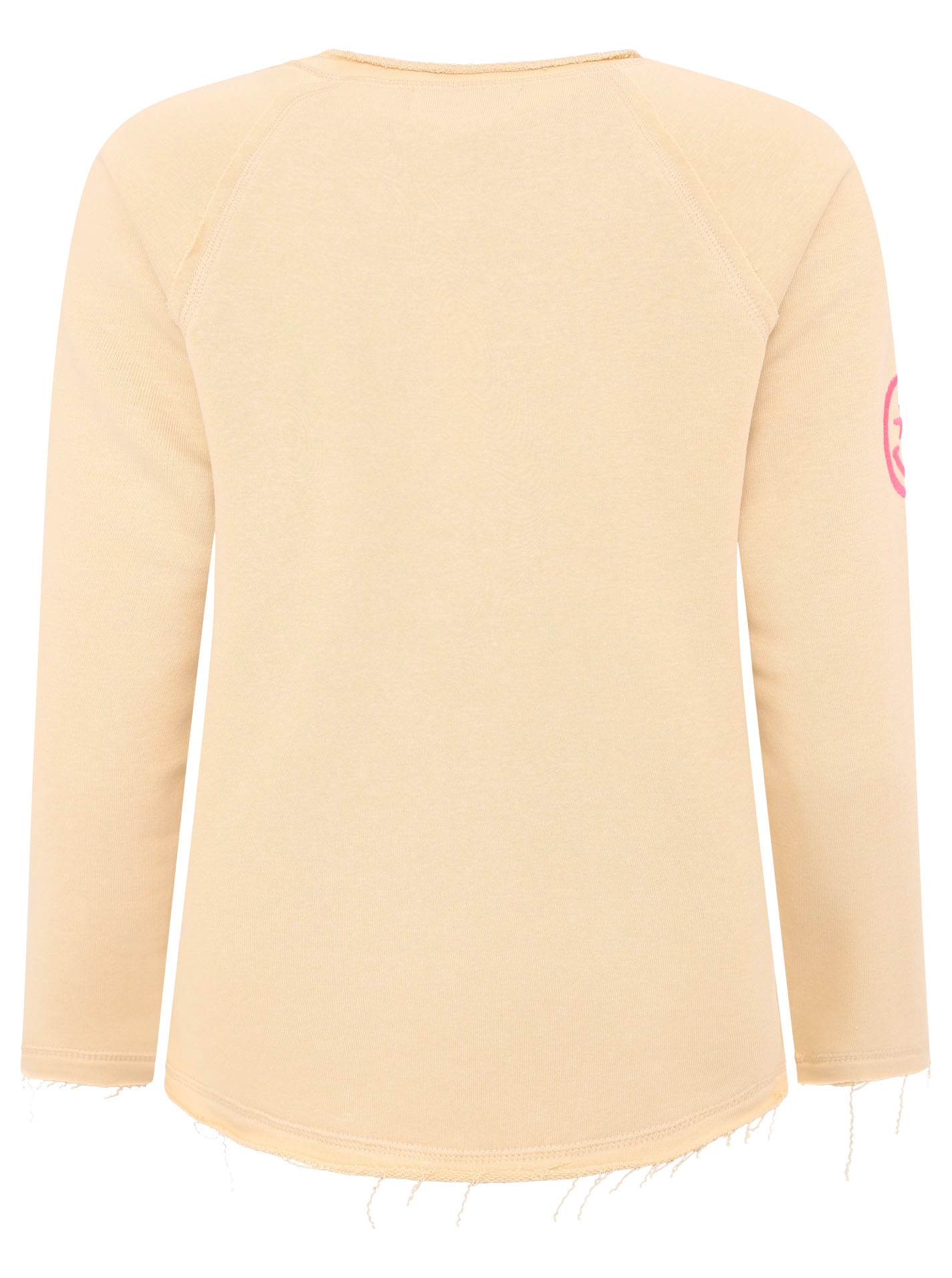 Zwillingsherz Pull »"Love Luck Happy"«, mit Used-Look Kanten und fröhlicher Stickerei
