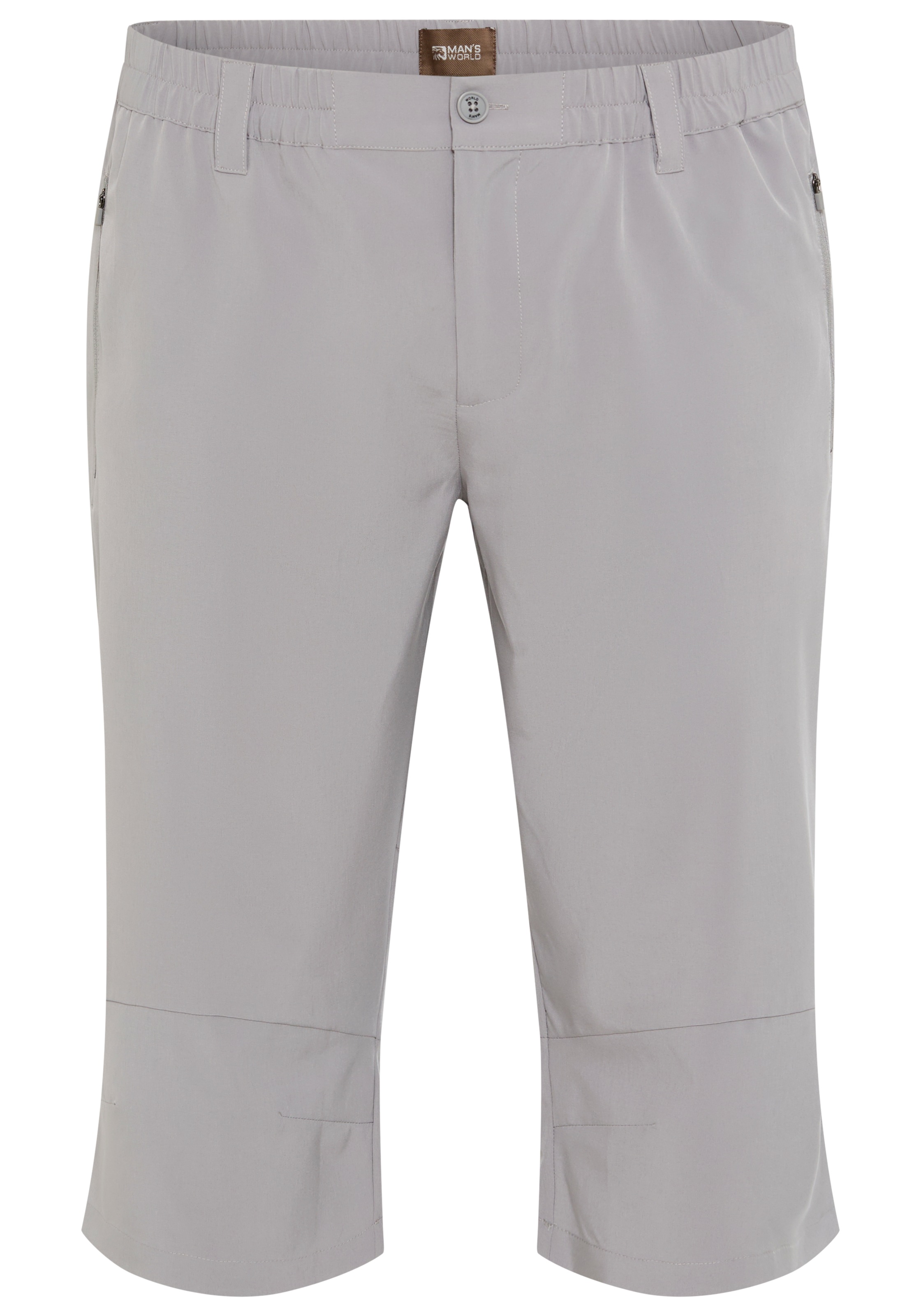 Man's World Plus Funktionsshorts  sportliche Webhose, gerades Bein, mit Gürtelschlaufen