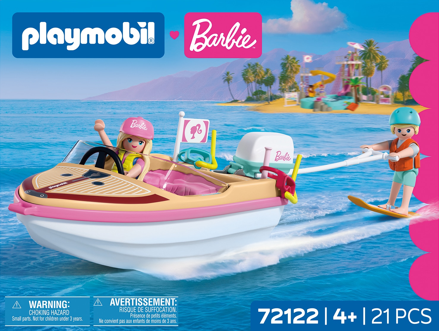 Playmobil® Konstruktions-Spielset »PLAYMOBIL x Barbie™ Abenteuerboot (72122), Barbie™« Made in Europe