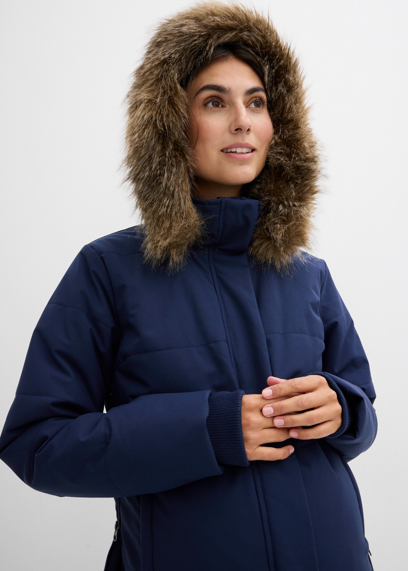 bonprix Manteau de grossesse avec insert porte-bébé, résistant à la pluie et au vent