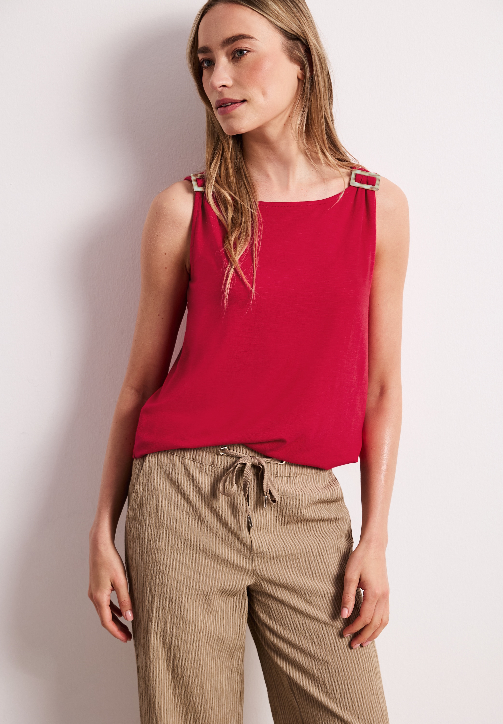 STREET ONE Haut de chemise avec détail boucle