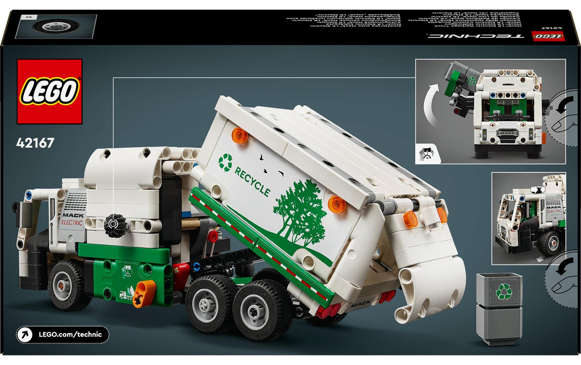 LEGO® Briques de jeu »Mack LR Electric Müllwagen 42167«