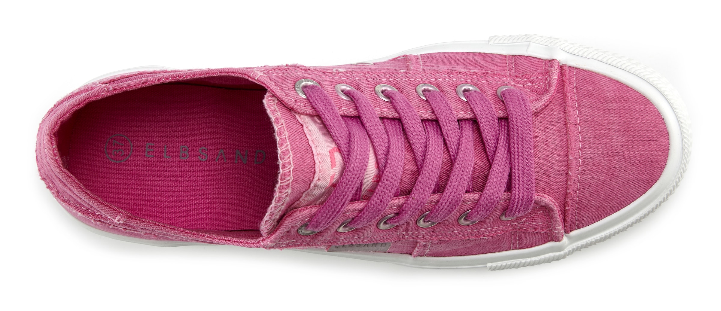 Elbsand Sneaker »Schnürschuh, Stoffschuhe, Textilschuhe, Turnschuh, Freizeitschuh«  Schnürhalbschuh aus Textil in modernem Used-Look VEGAN