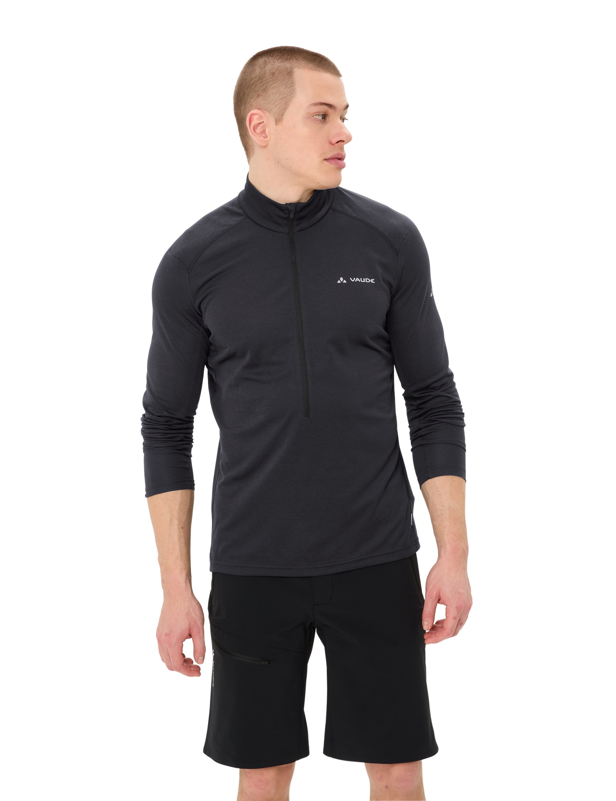 VAUDE Langarmshirt »MEN'S LARICE LIGHT SHIRT II« athletischer Schnitt, Langarm, mit Stehkragen, mit Reissverschluss